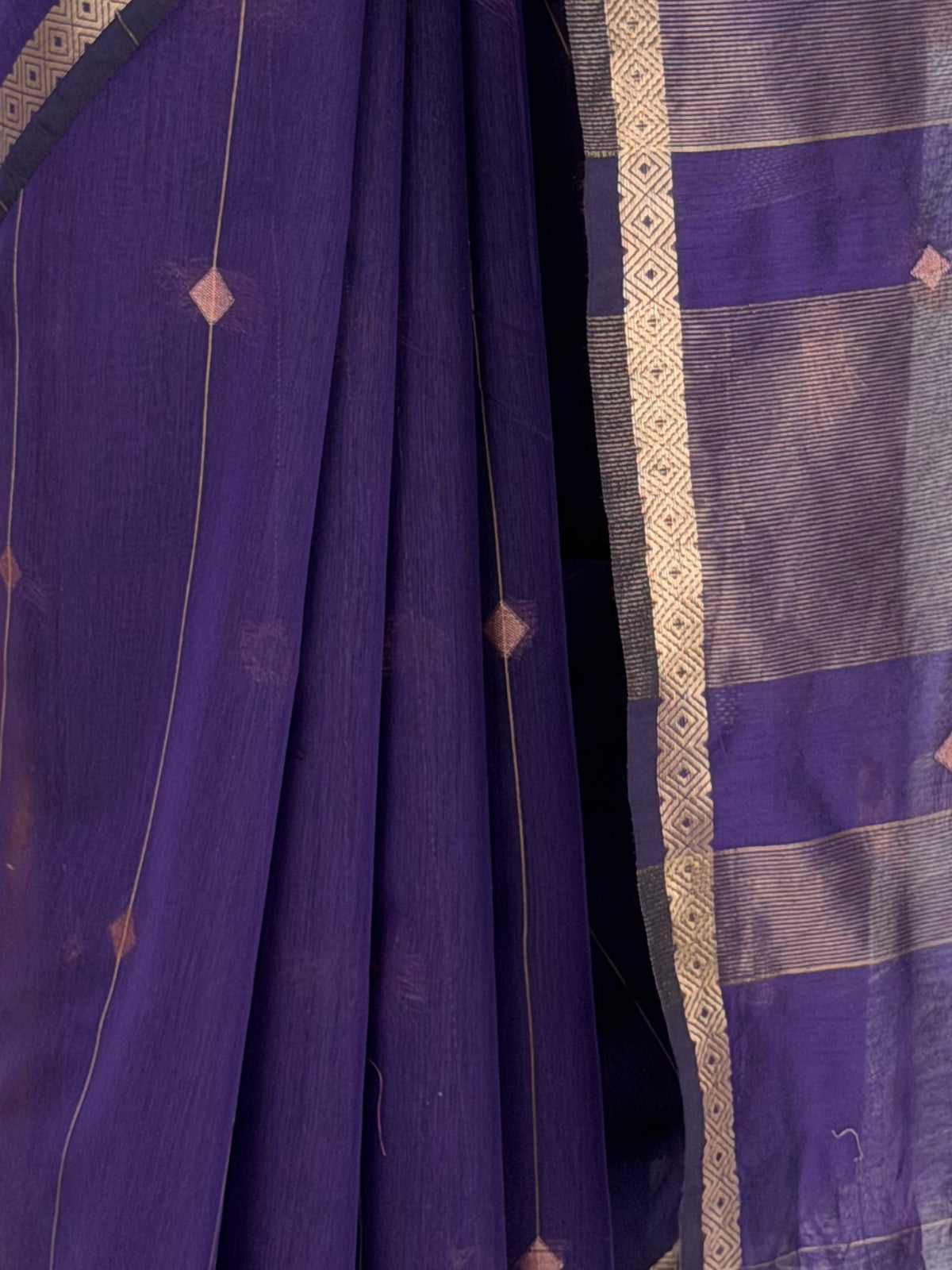 MIMOSA Jamun Maheshwari Cotton Cotton Saree — fleets shot full lifestyle