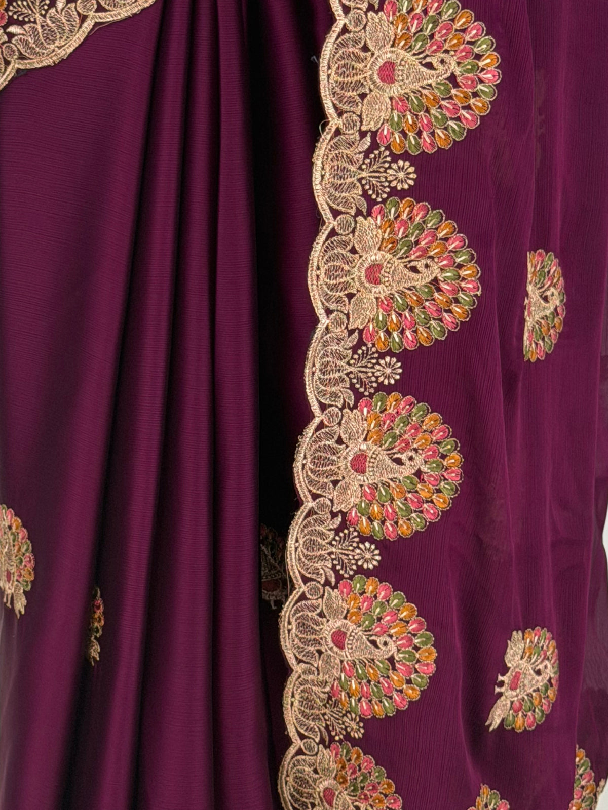 MIMOSA Magenta Banarasi Saree — fleets shot full lifestyle