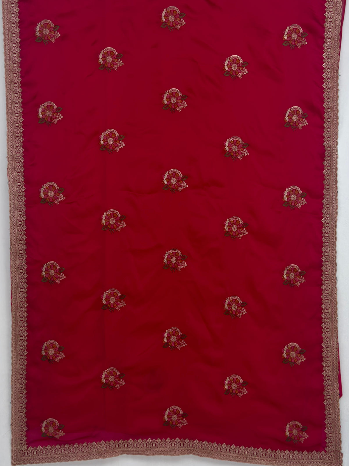MIMOSA Rani Banarasi Saree — pallu and zari work detail