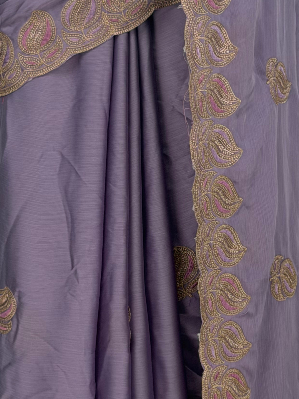 MIMOSA Lavender Banarasi Saree — fleets shot full lifestyle