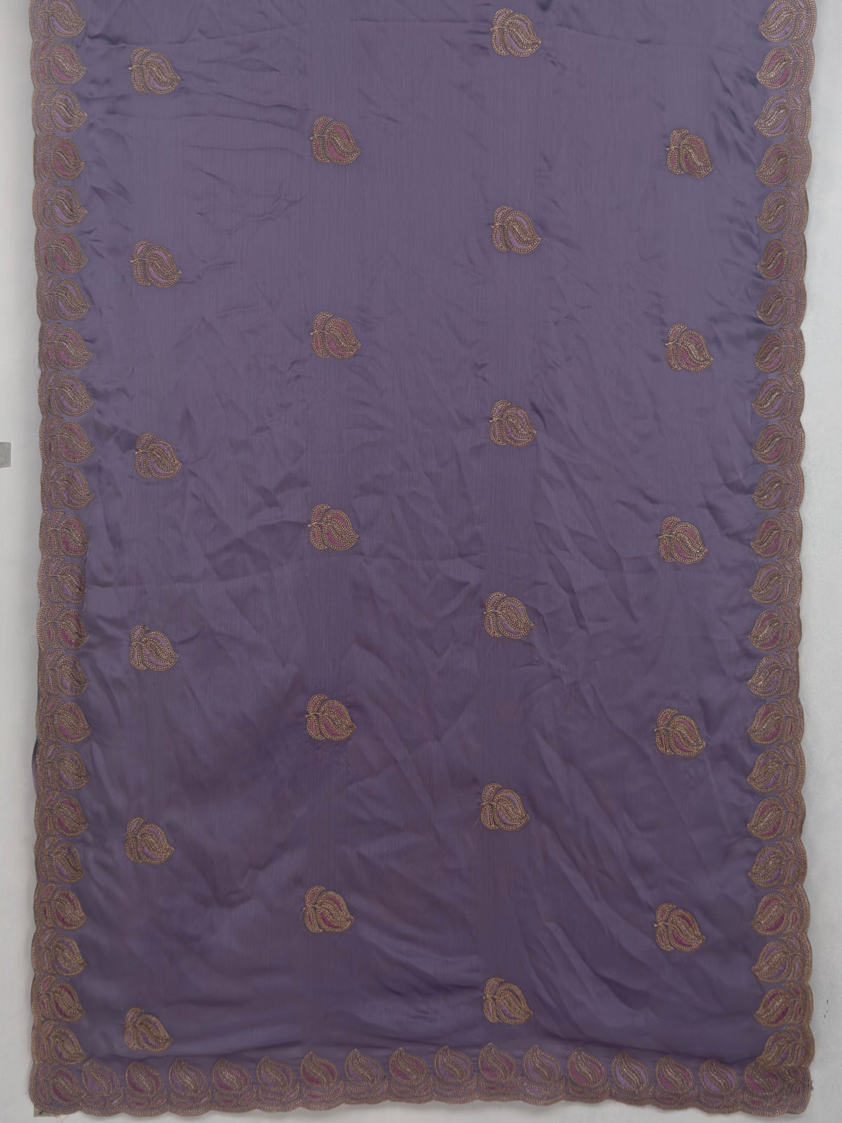 MIMOSA Lavender Banarasi Saree — pallu and zari work detail