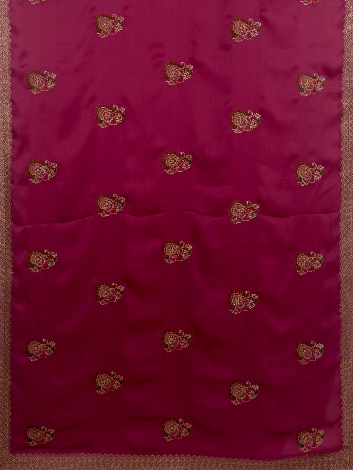 MIMOSA Gajari Banarasi Saree — pallu and zari work detail