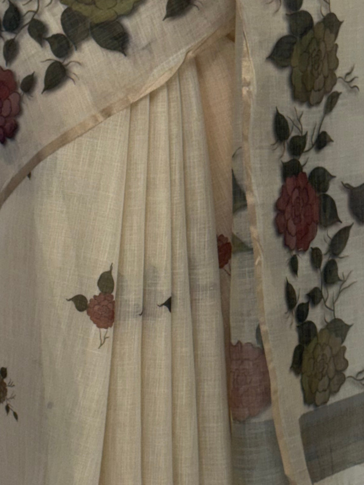 MIMOSA Grey Banarasi Saree — fleets shot full lifestyle