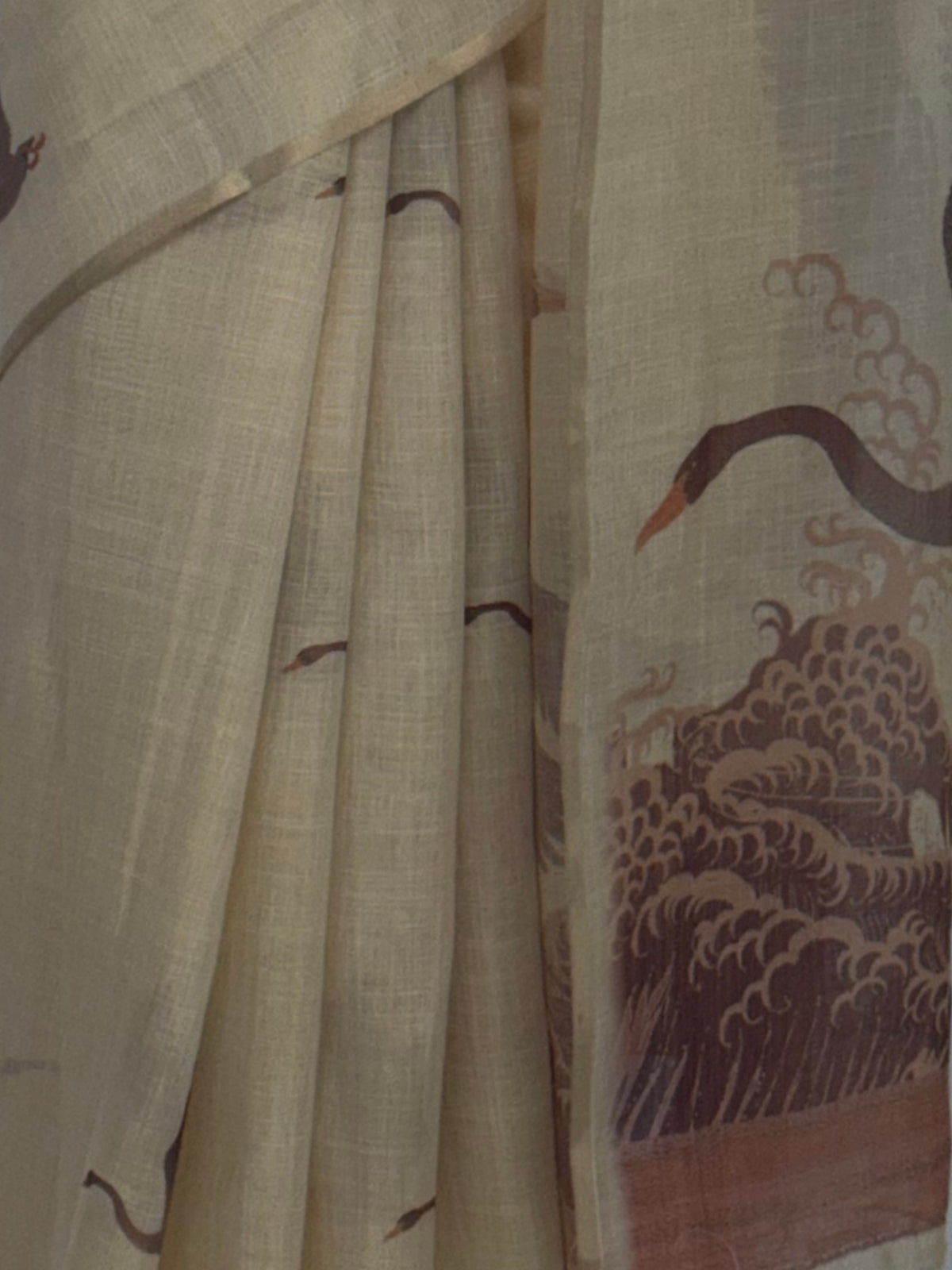 MIMOSA Peach Banarasi Saree — fleets shot full lifestyle