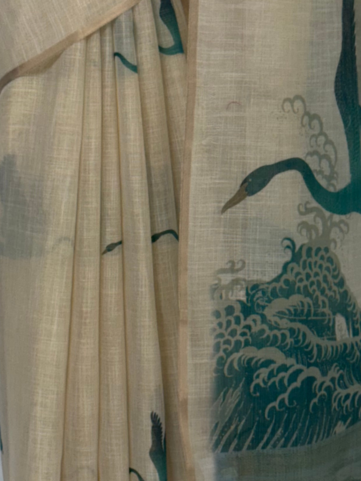 MIMOSA Rama Banarasi Saree — fleets shot full lifestyle