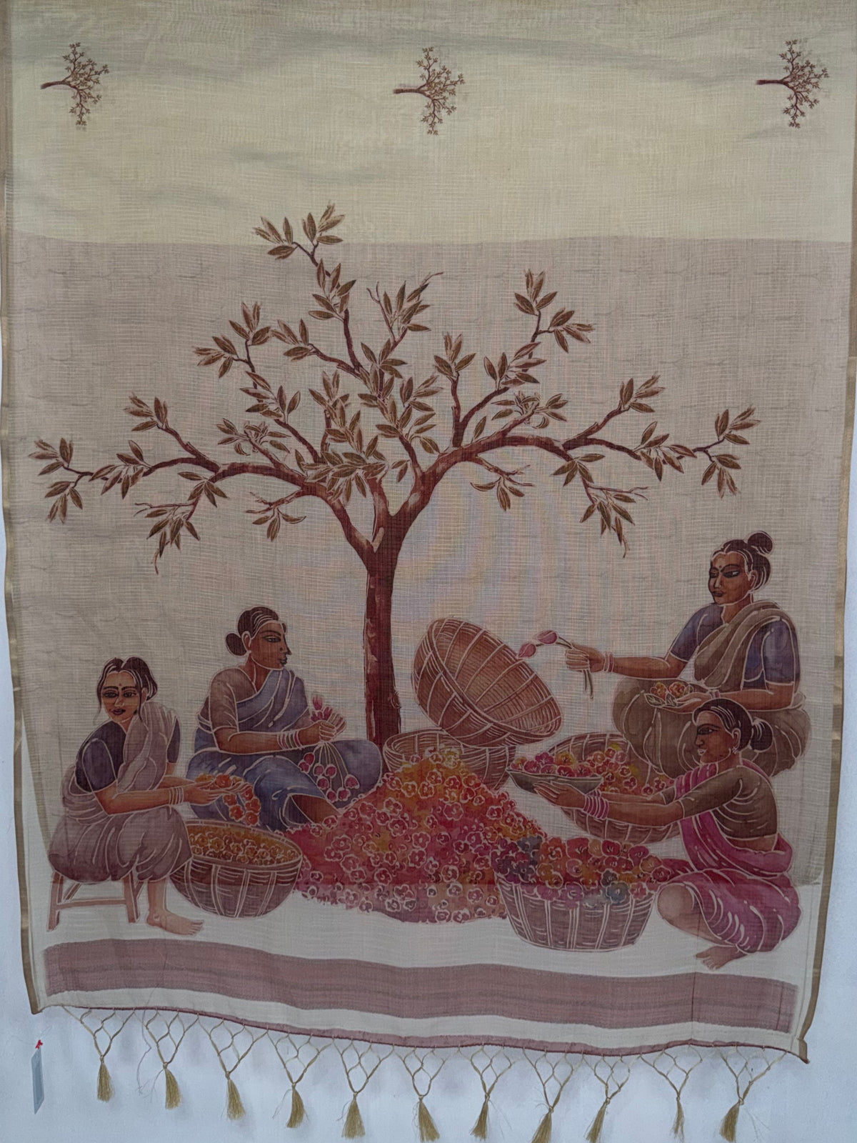 MIMOSA Pink Banarasi Saree — pallu and zari work detail