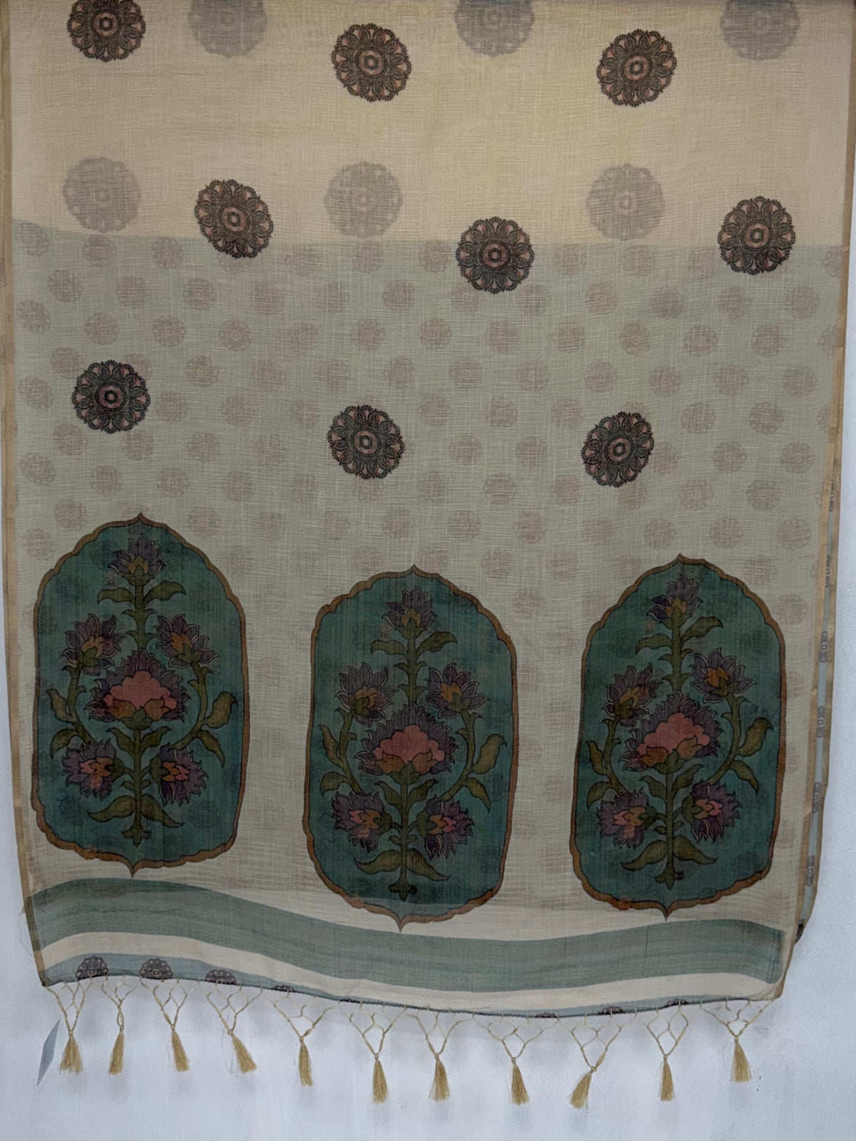 MIMOSA Sapphire Banarasi Saree — pallu and zari work detail