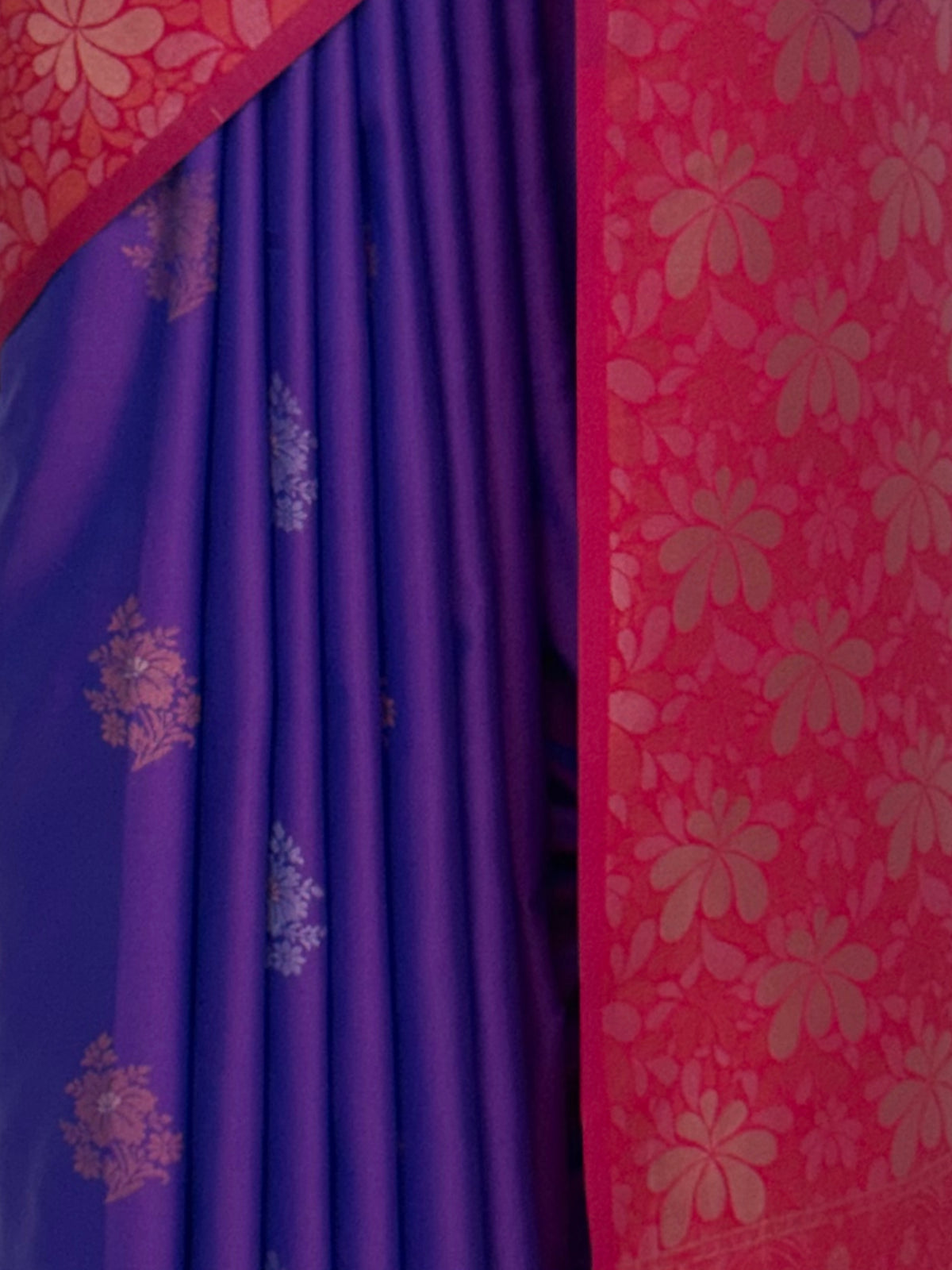 MIMOSA Purple Kanjivaram Saree — fleets shot full lifestyle