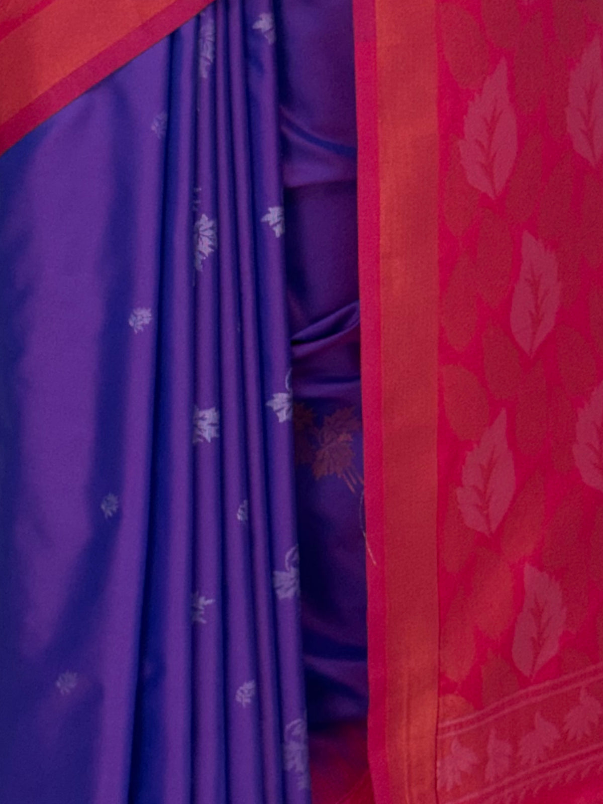 MIMOSA Violet Kanjivaram Art Silk Saree — fleets shot full lifestyle