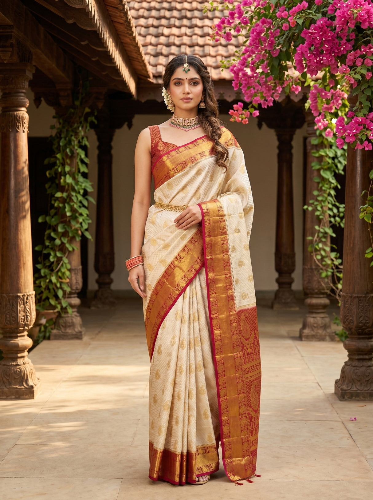 MIMOSA Saree Saree — front view on mannequin