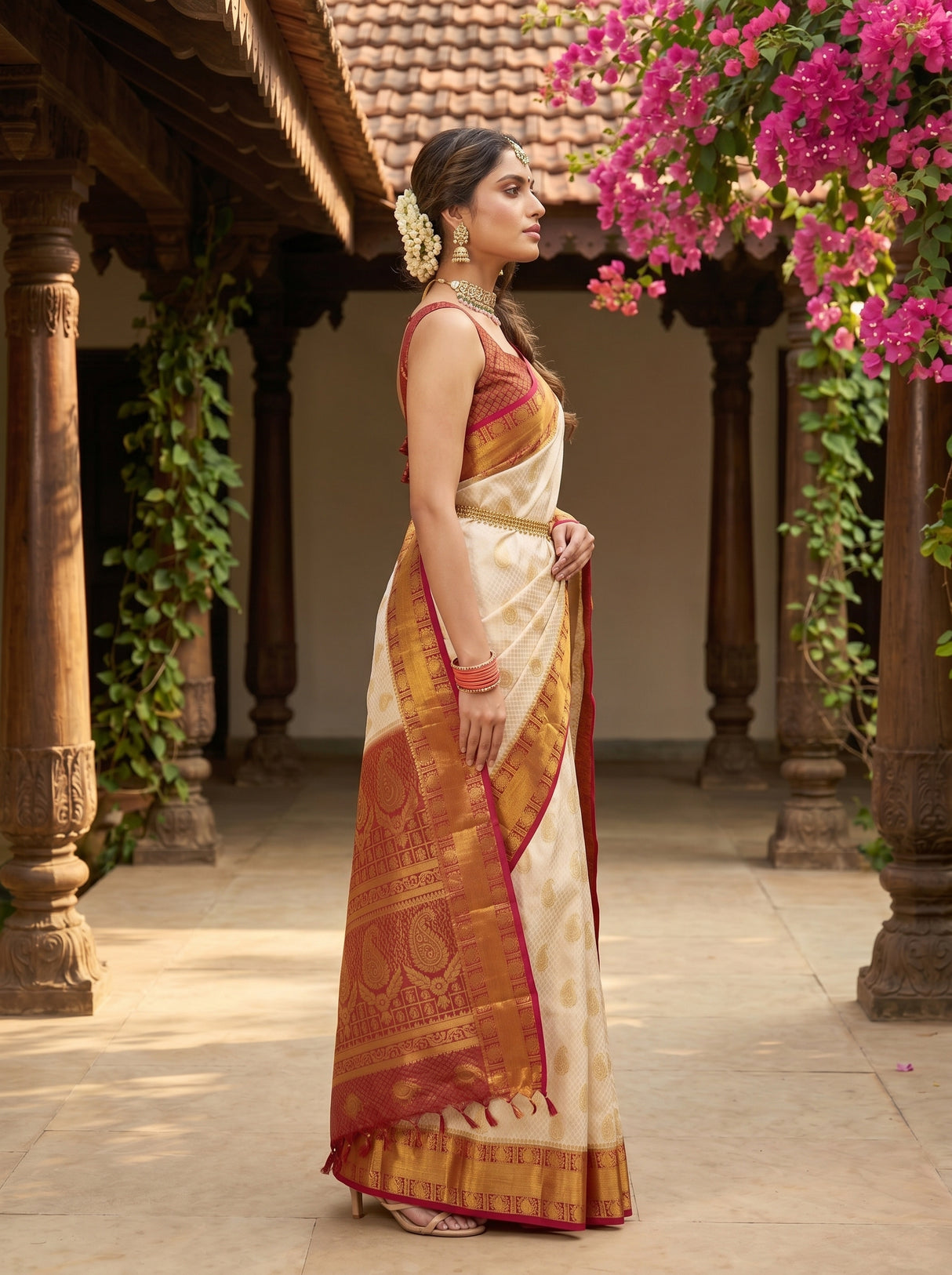 MIMOSA Saree Saree — pose 3 styling detail
