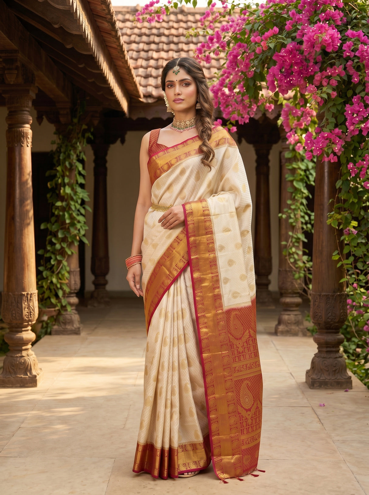 MIMOSA Saree Saree — pose 4 styling detail
