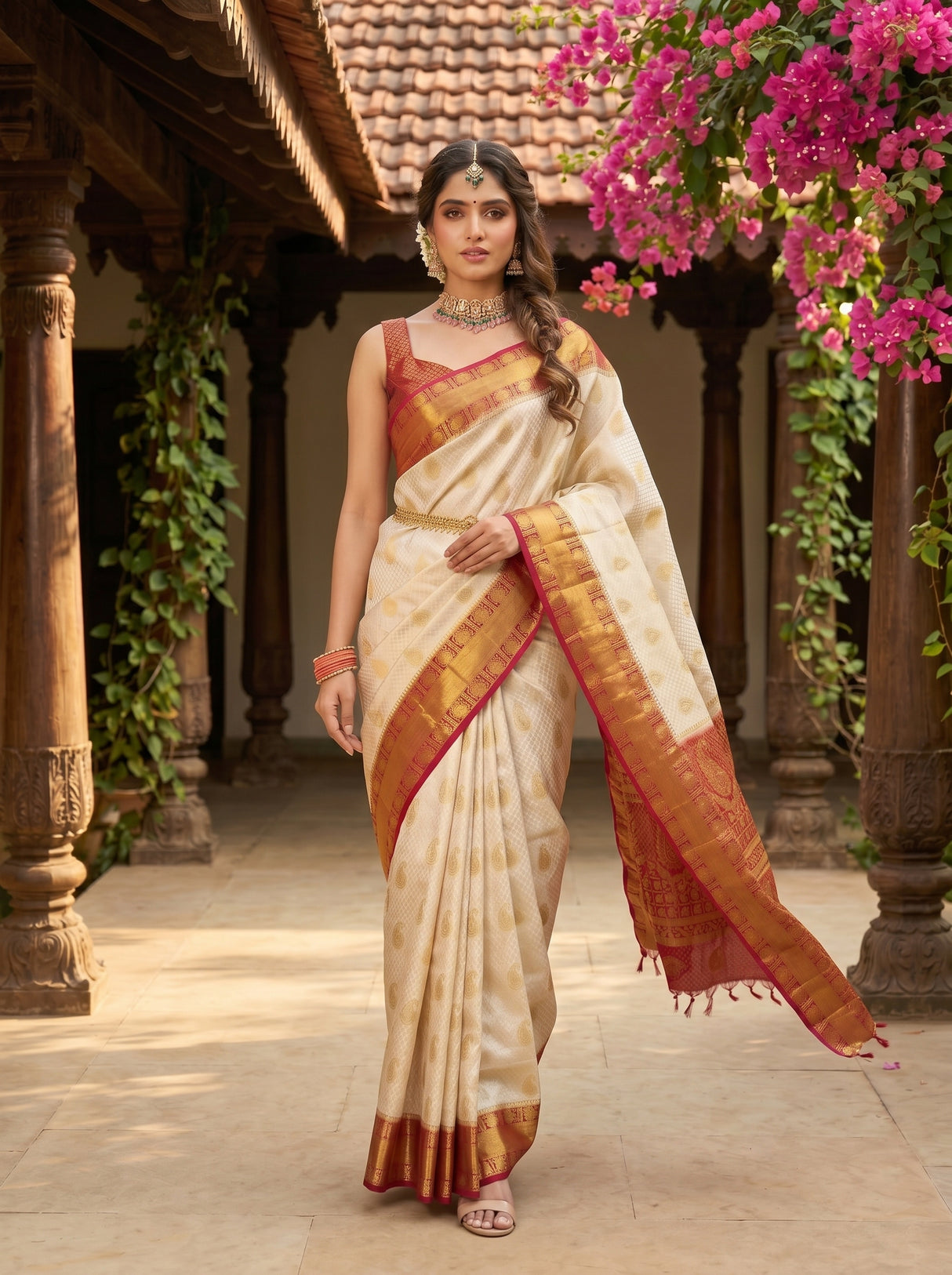 MIMOSA Saree Saree — pose 6 styling detail