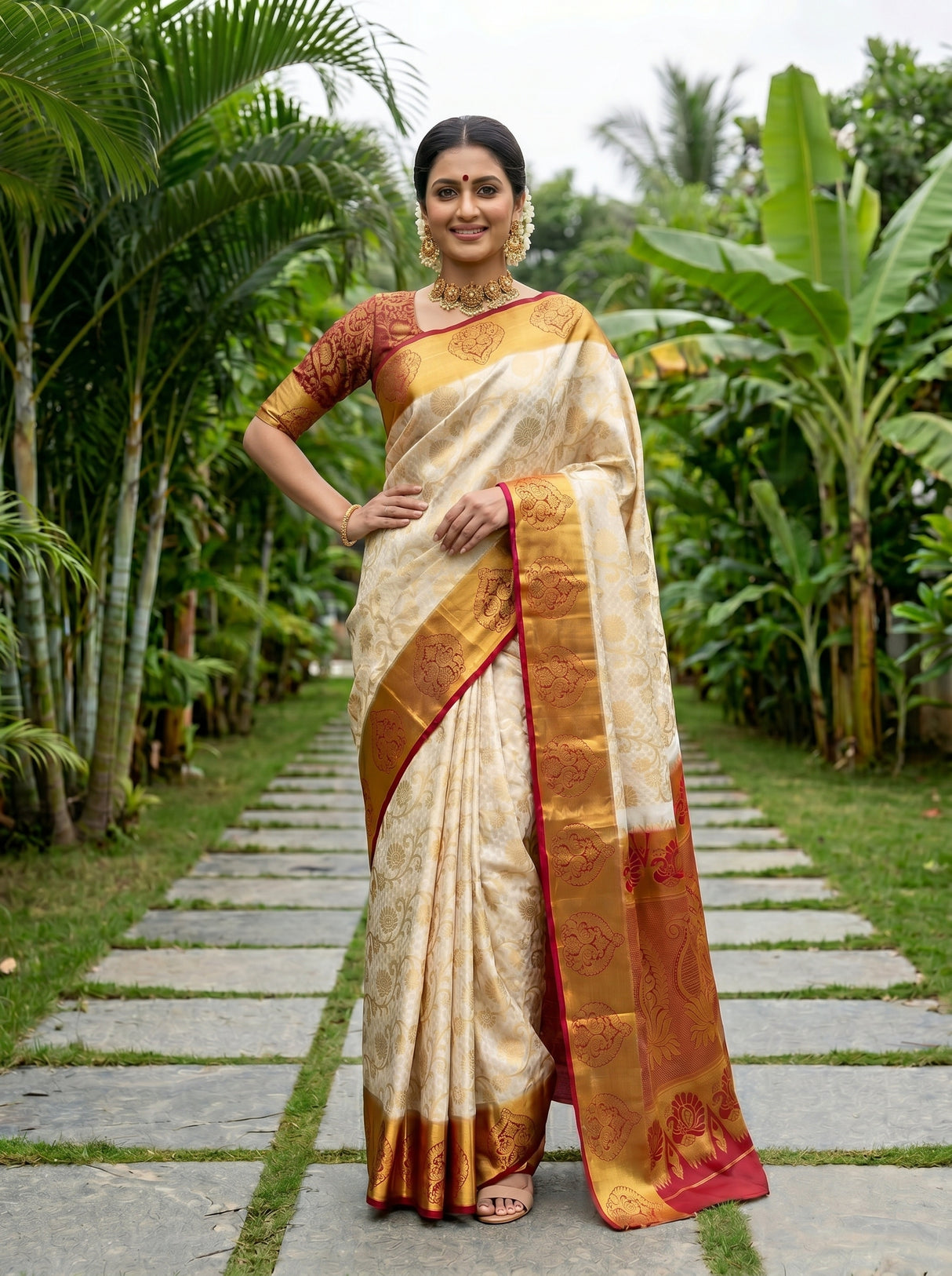MIMOSA Saree Saree — pose 4 styling detail