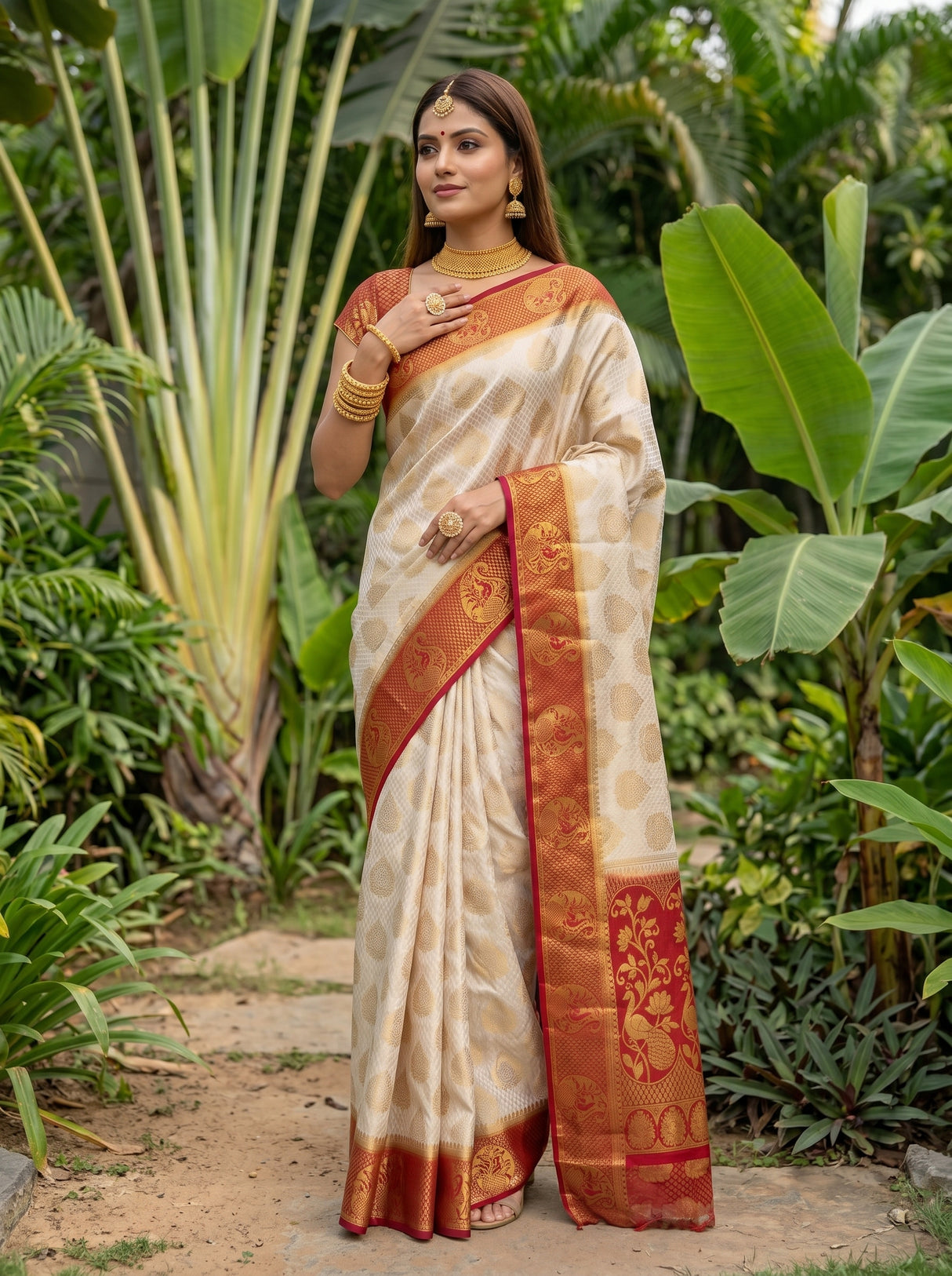 MIMOSA Saree Saree — pose 5 styling detail