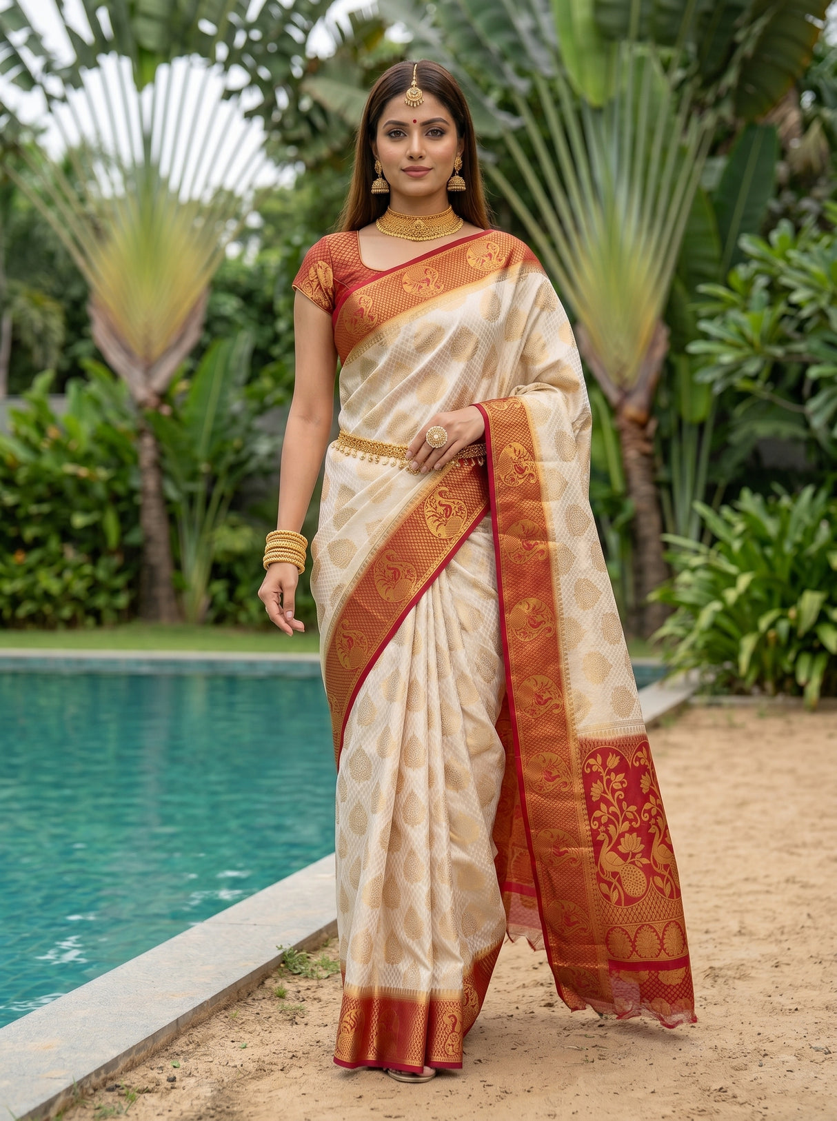 MIMOSA Saree Saree — pose 6 styling detail