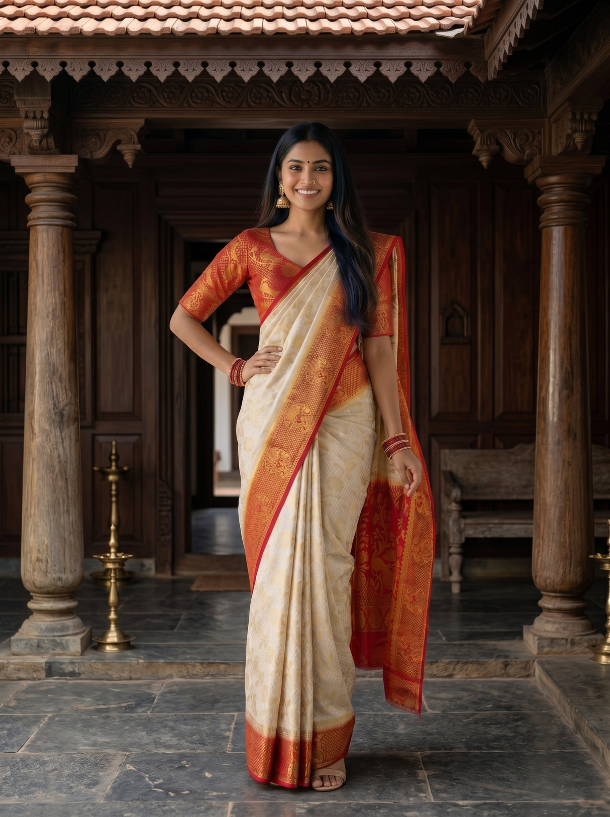 MIMOSA Saree Saree — pose 4 styling detail