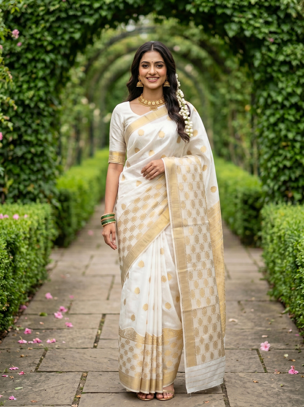 MIMOSA Saree Saree — front view on mannequin