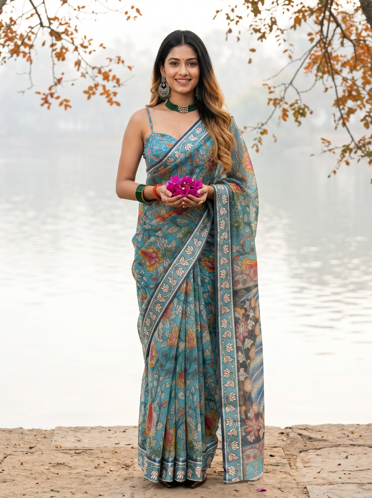 MIMOSA Saree Saree — front view on mannequin