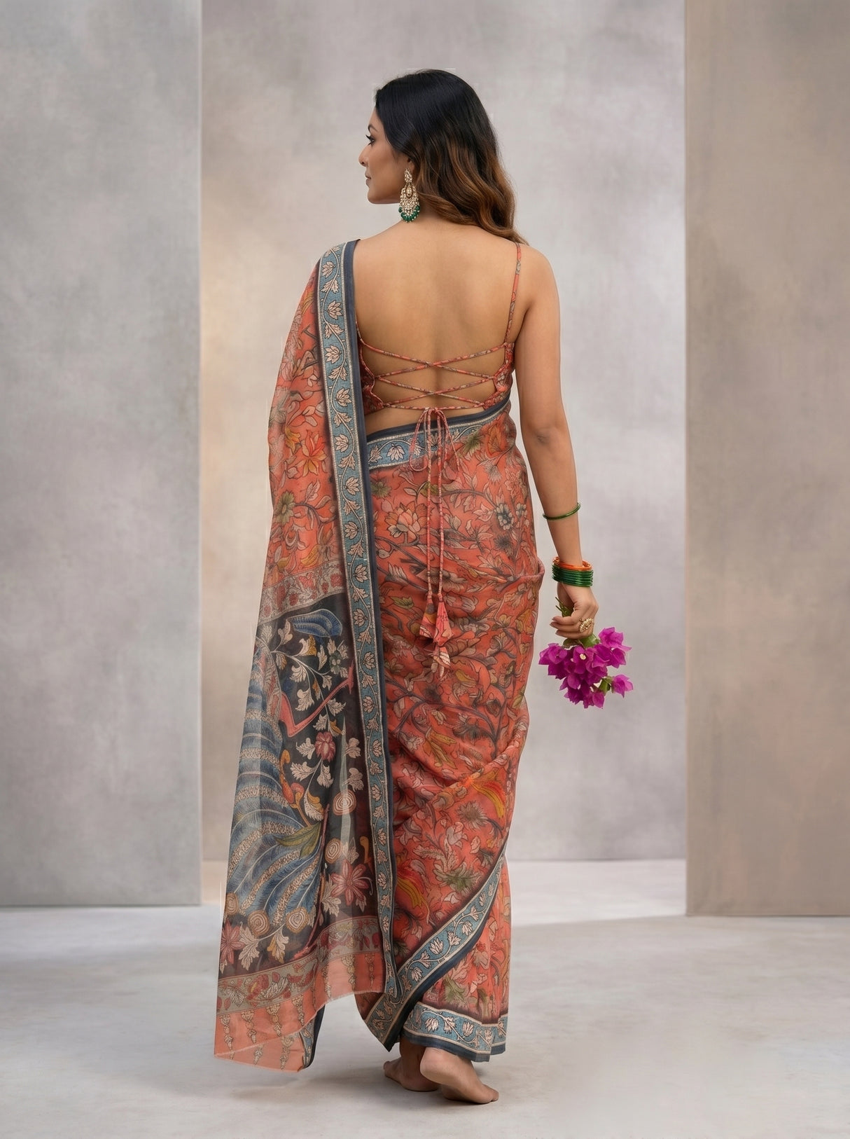 MIMOSA Saree Saree — pose 2 styling detail