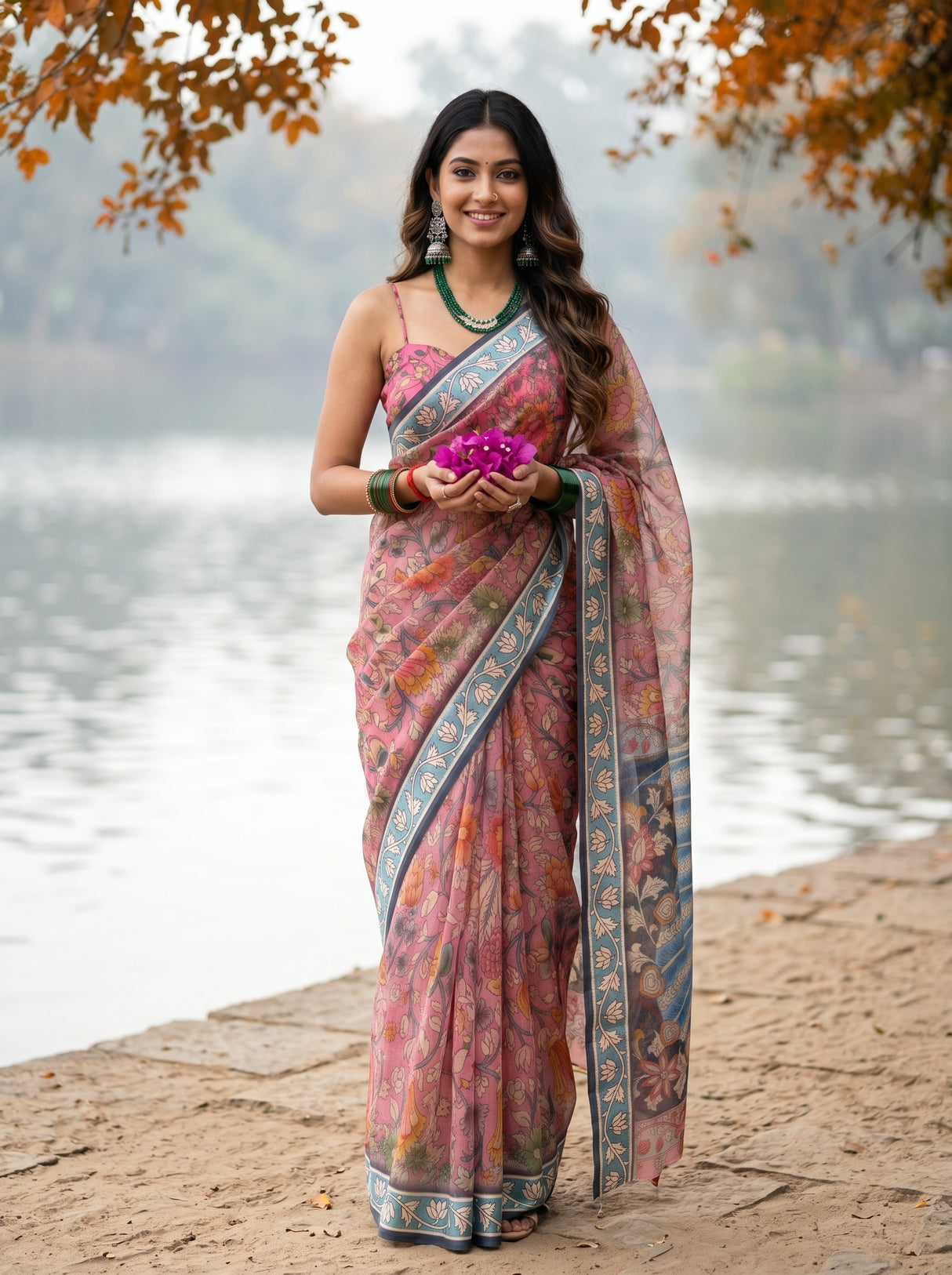 MIMOSA Saree Saree — front view on mannequin