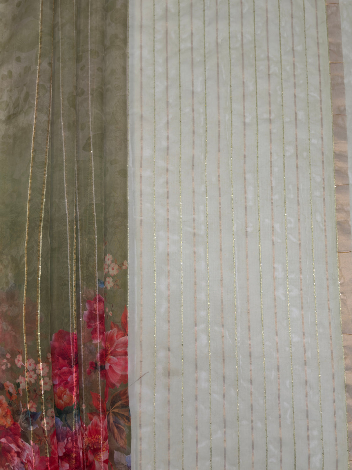 MIMOSA Saree Saree — pallu and zari work detail