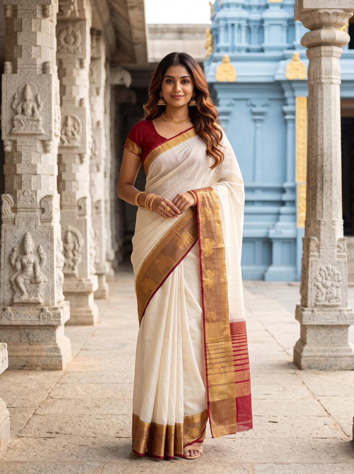 MIMOSA Saree Saree — front view on mannequin