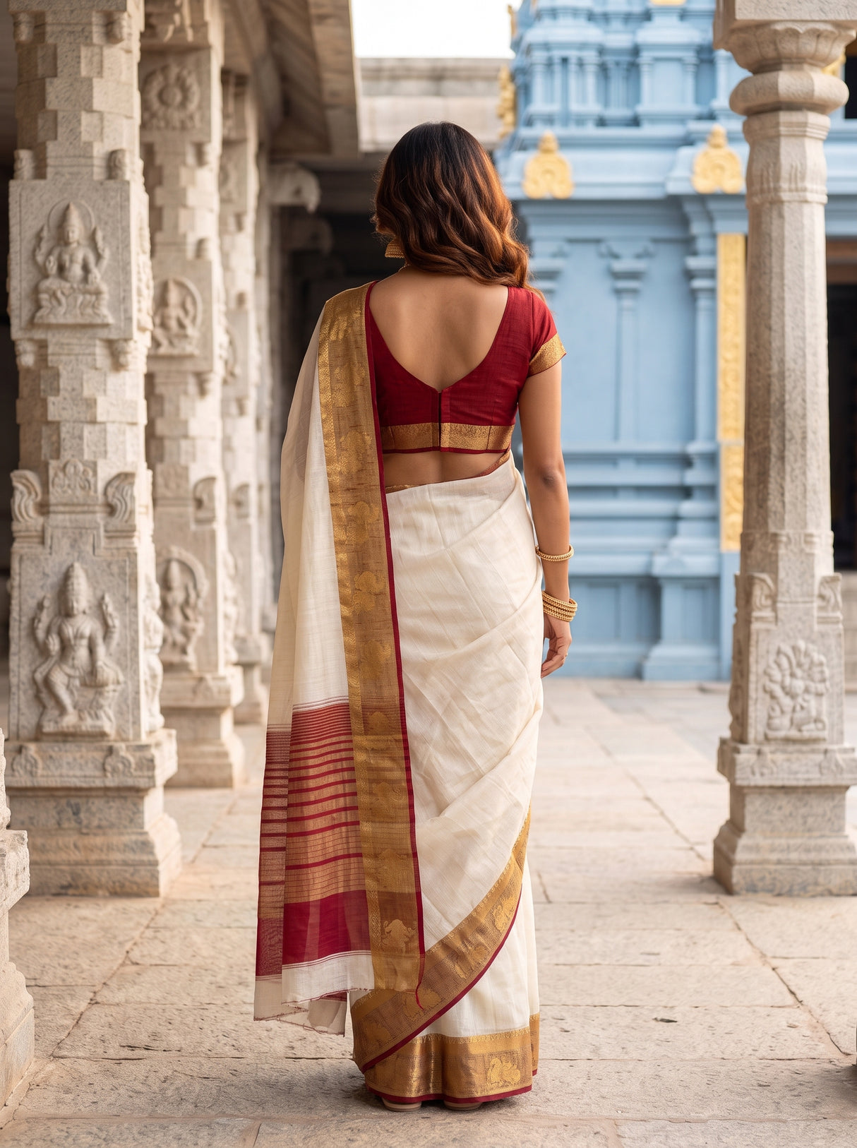 MIMOSA Saree Saree — pose 2 styling detail