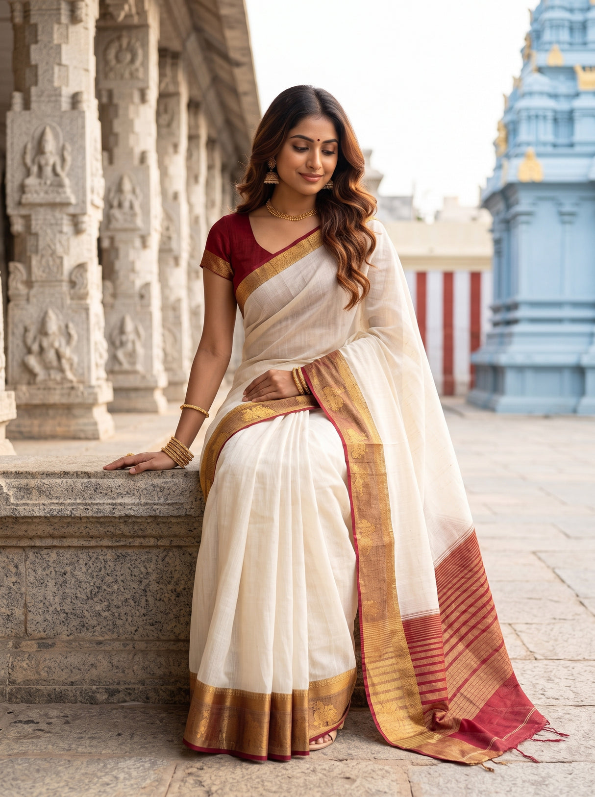 MIMOSA Saree Saree — pose 8 styling detail
