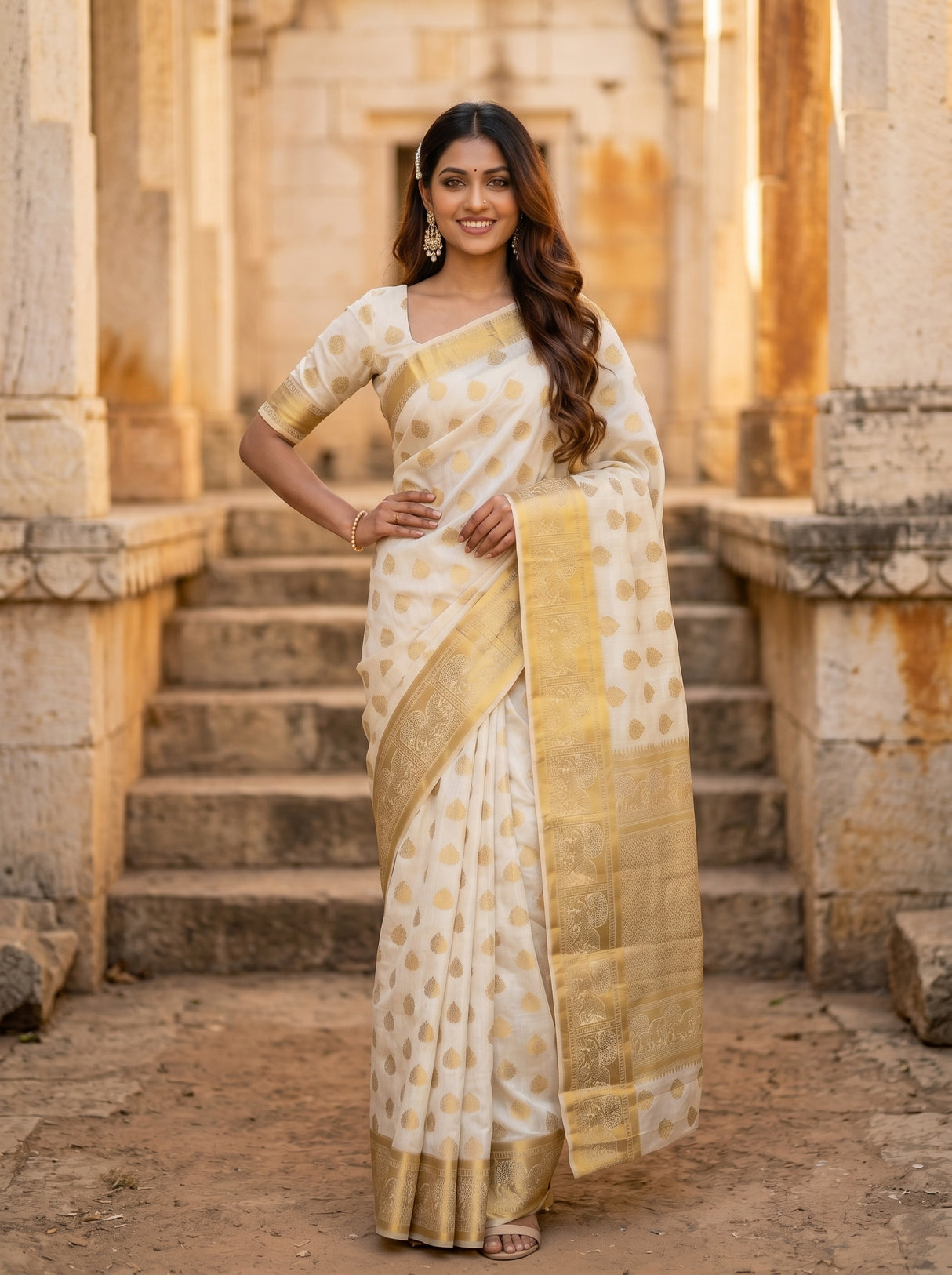 MIMOSA Saree Saree — pose 4 styling detail