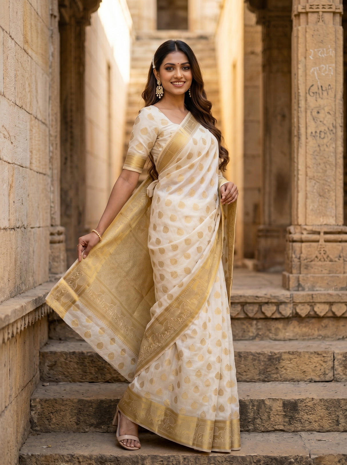 MIMOSA Saree Saree — pose 5 styling detail