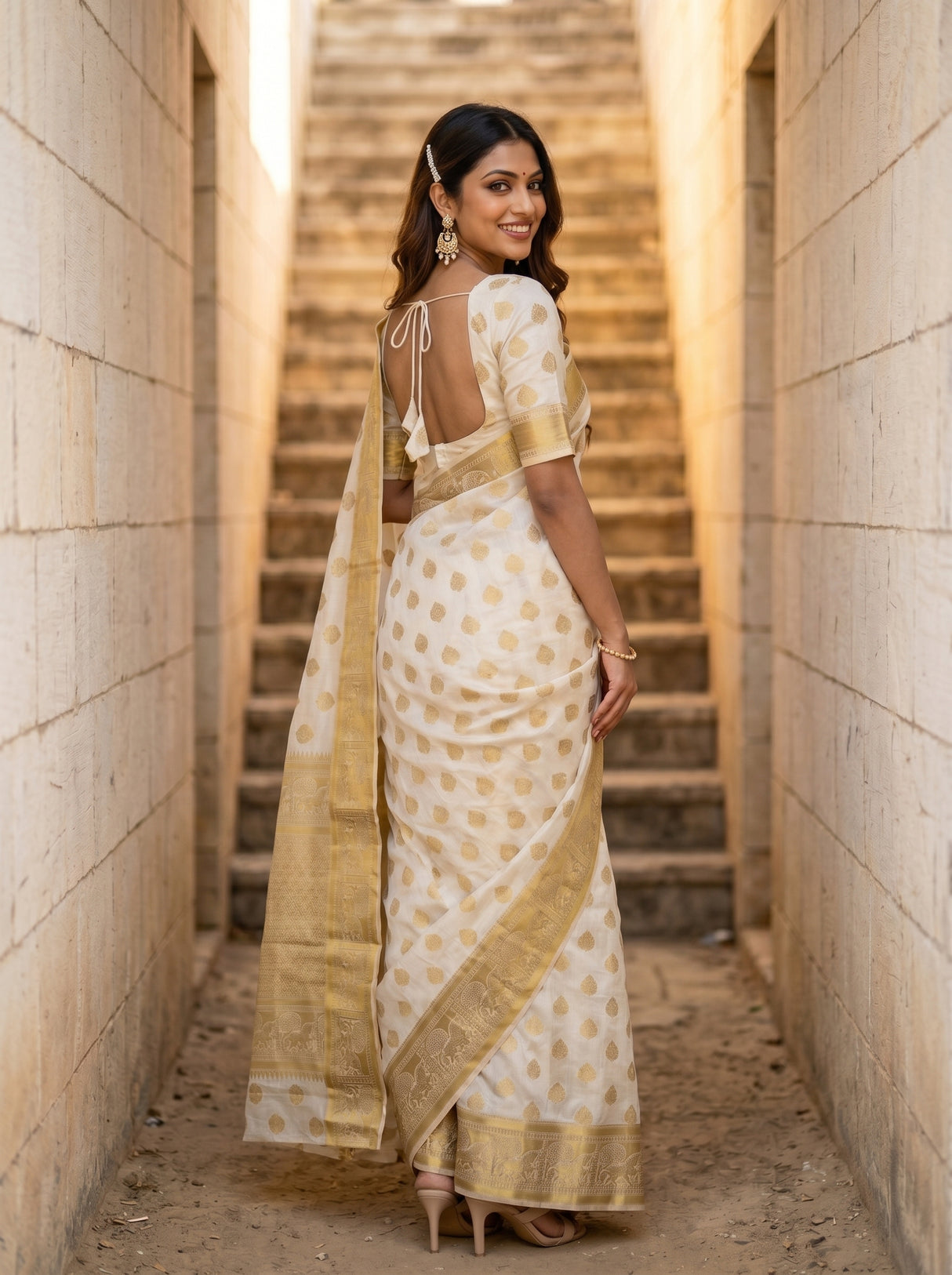 MIMOSA Saree Saree — pose 7 styling detail