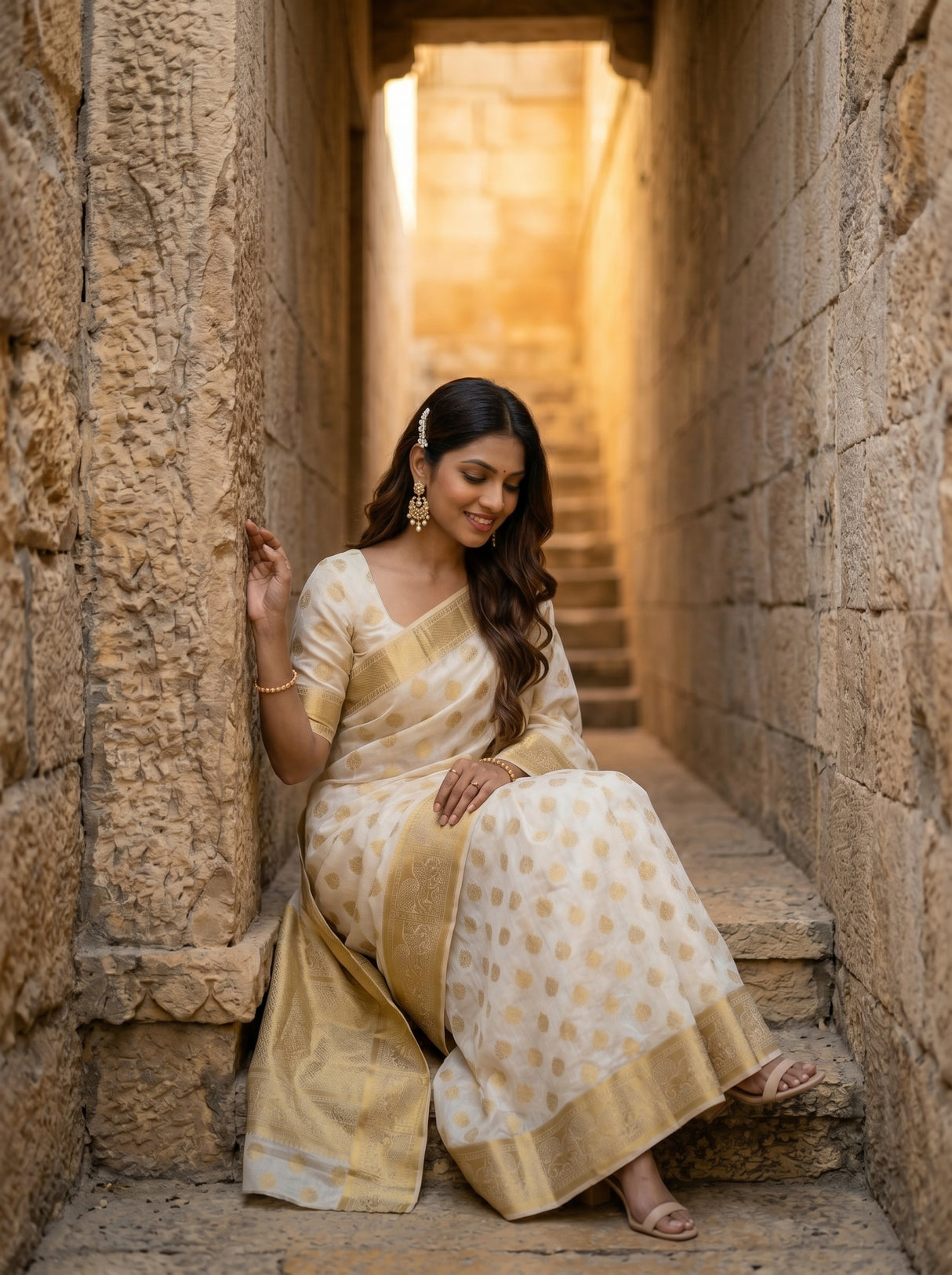 MIMOSA Saree Saree — pose 8 styling detail