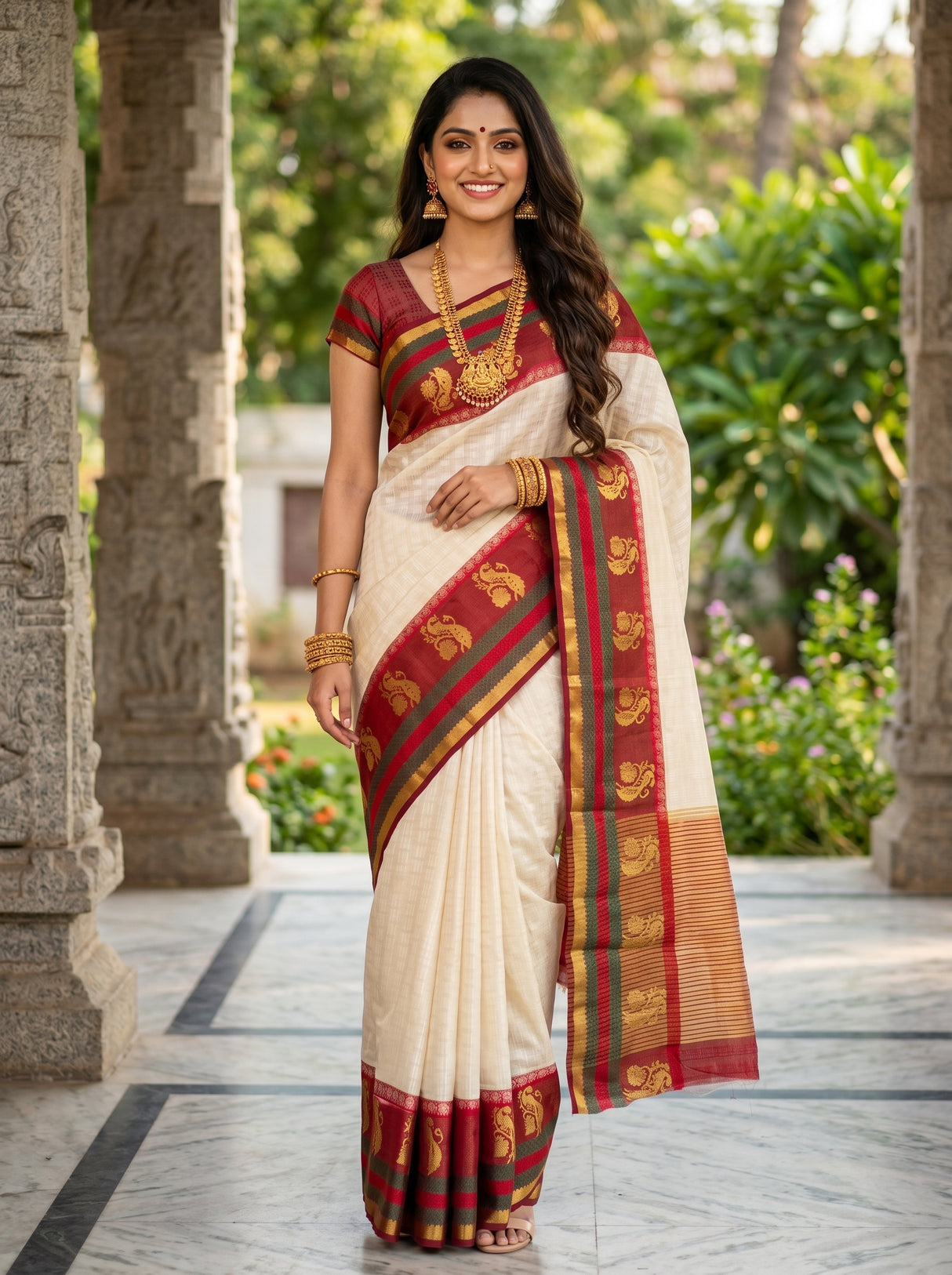 MIMOSA Saree Saree — front view on mannequin