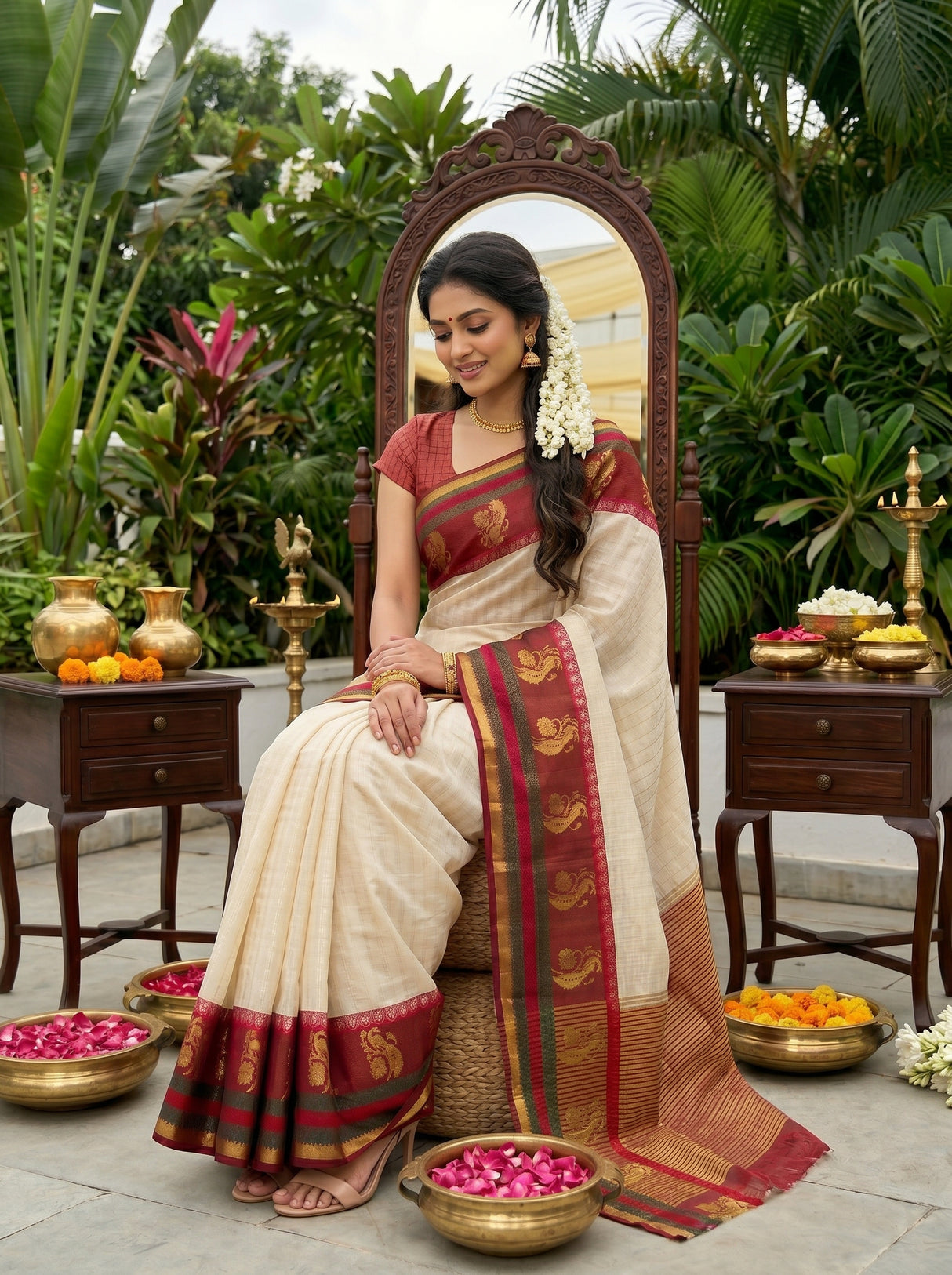 MIMOSA Saree Saree — pose 8 styling detail