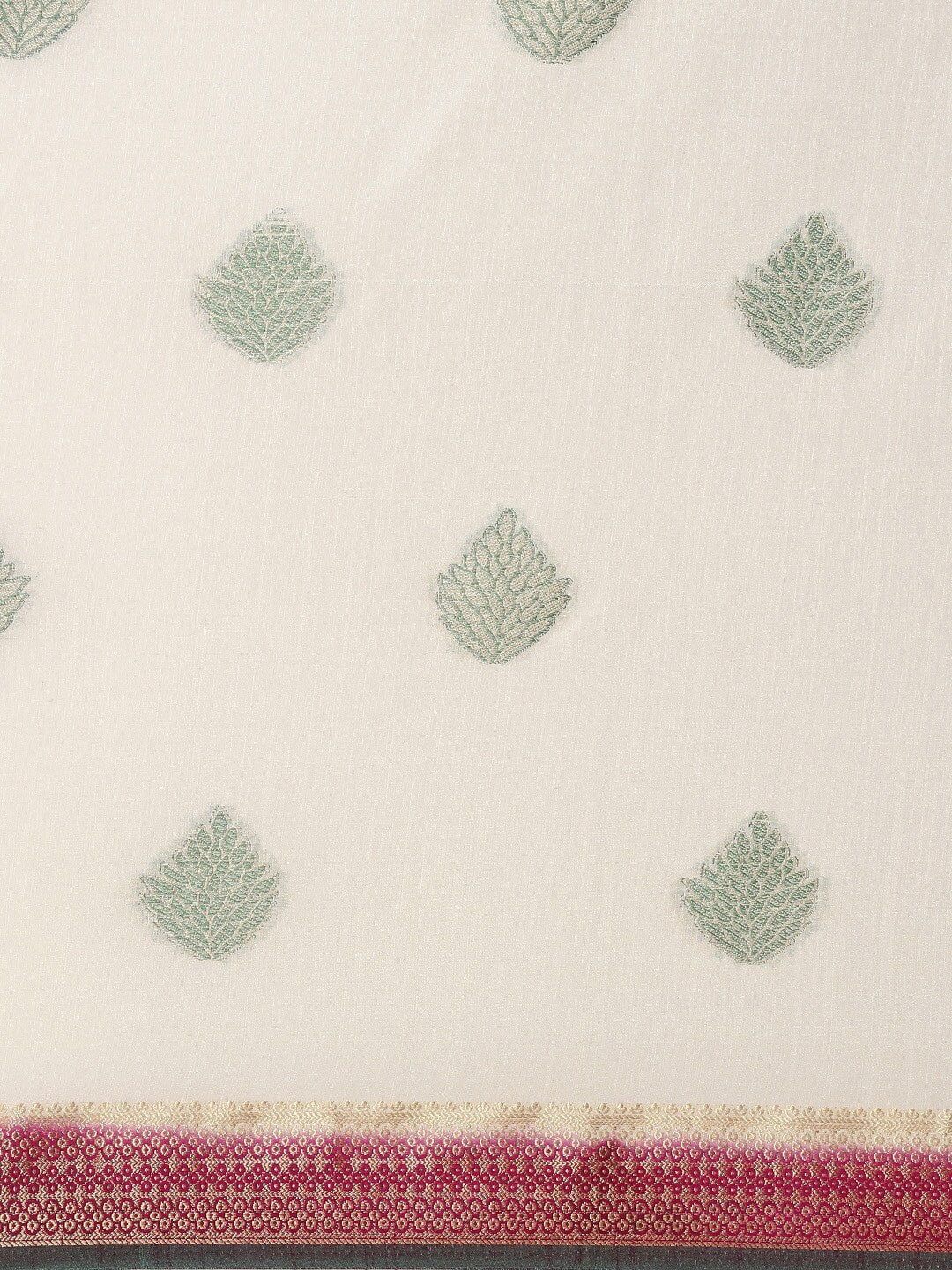 Mimosa Womens Art Silk Saree Kanjivaram Halfwhite Color