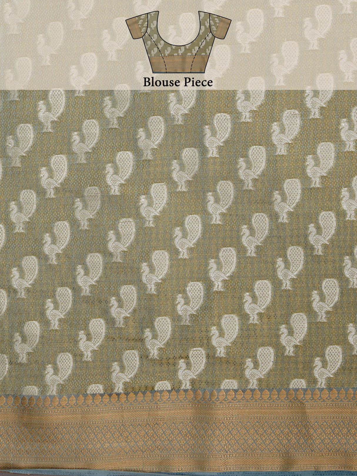 Mimosa Women's Woven Design Kanjivaram Style Art Silk Saree With Blouse Piece : SA0000379RNFREE