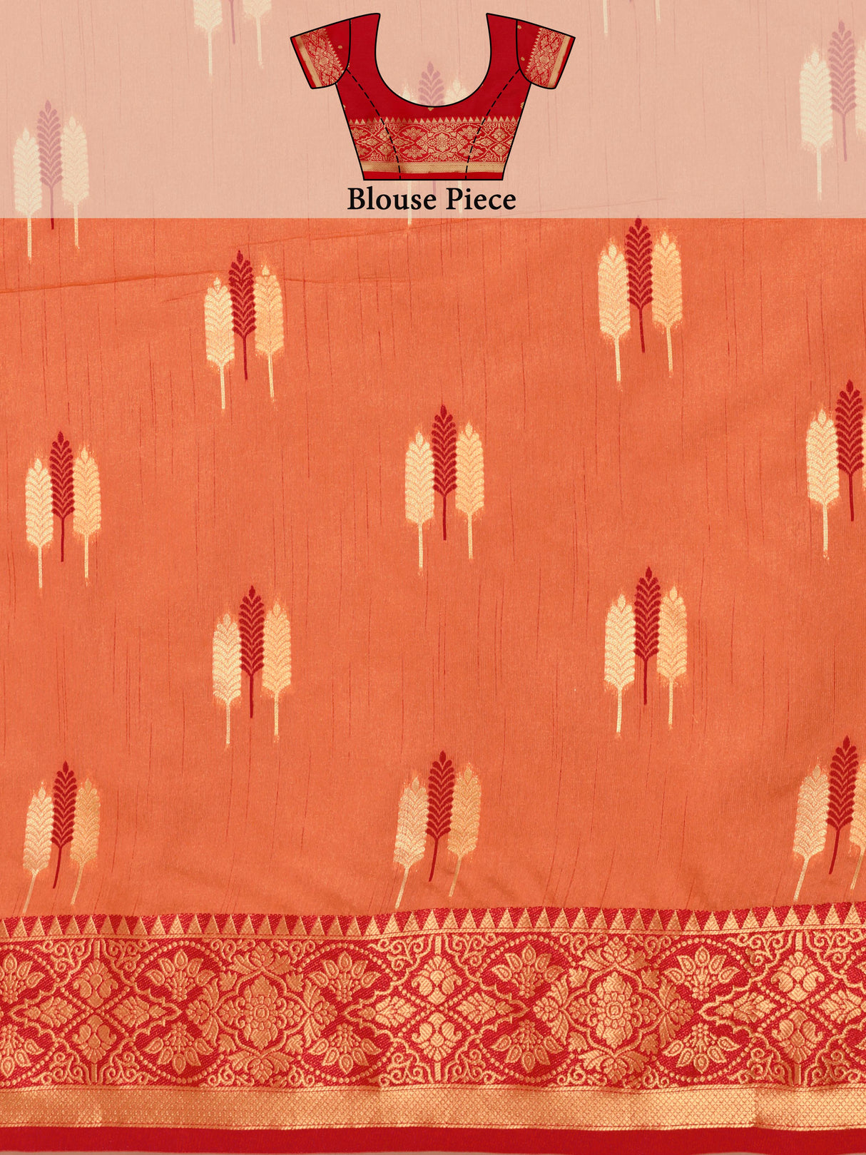 Mimosa Women's Woven Design Bishnupur Art Silk Saree With Blouse Piece : SA0000867OR
