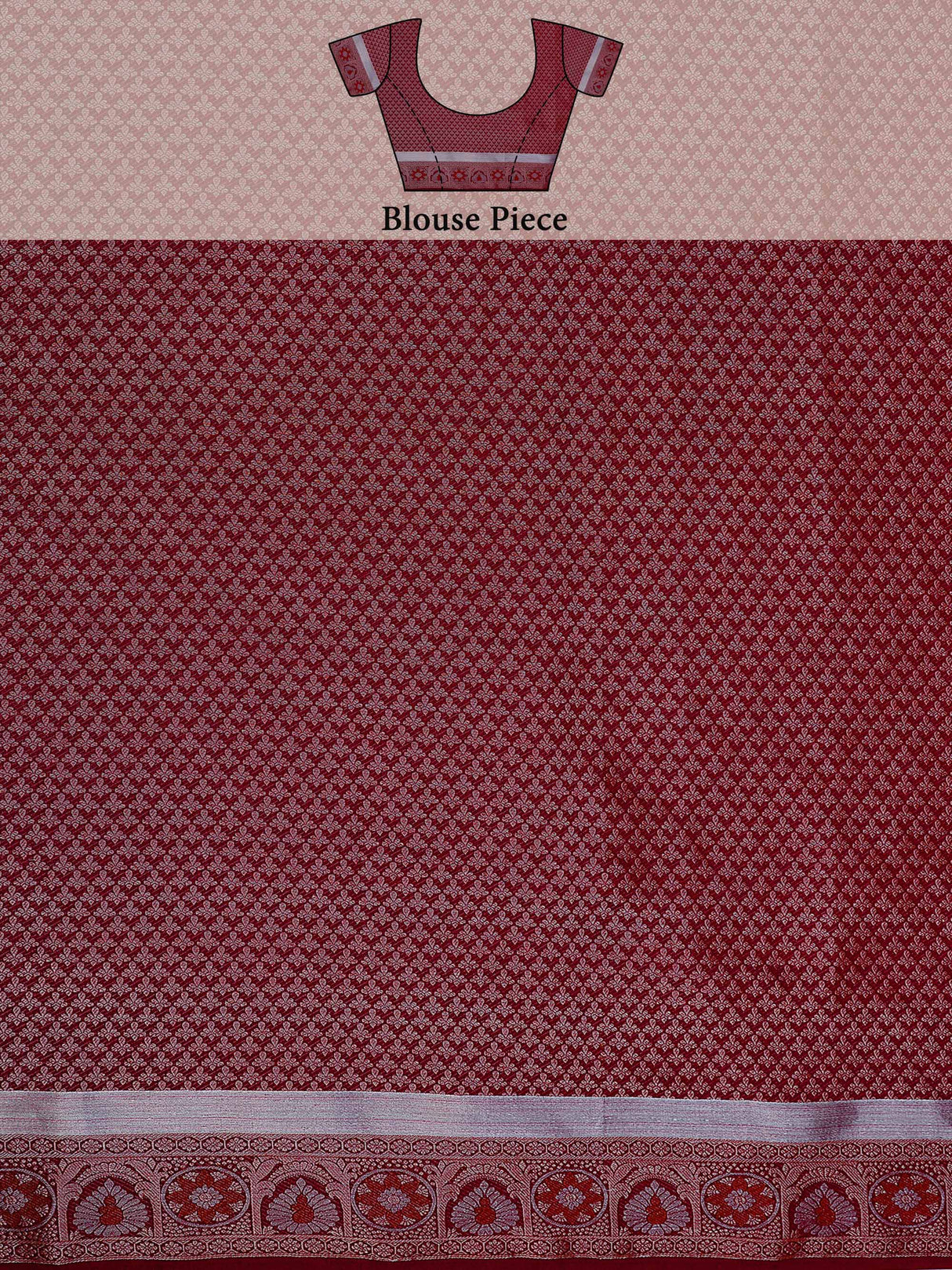 Mimosa Womens Art Silk Saree Kanjivaram Maroon Color