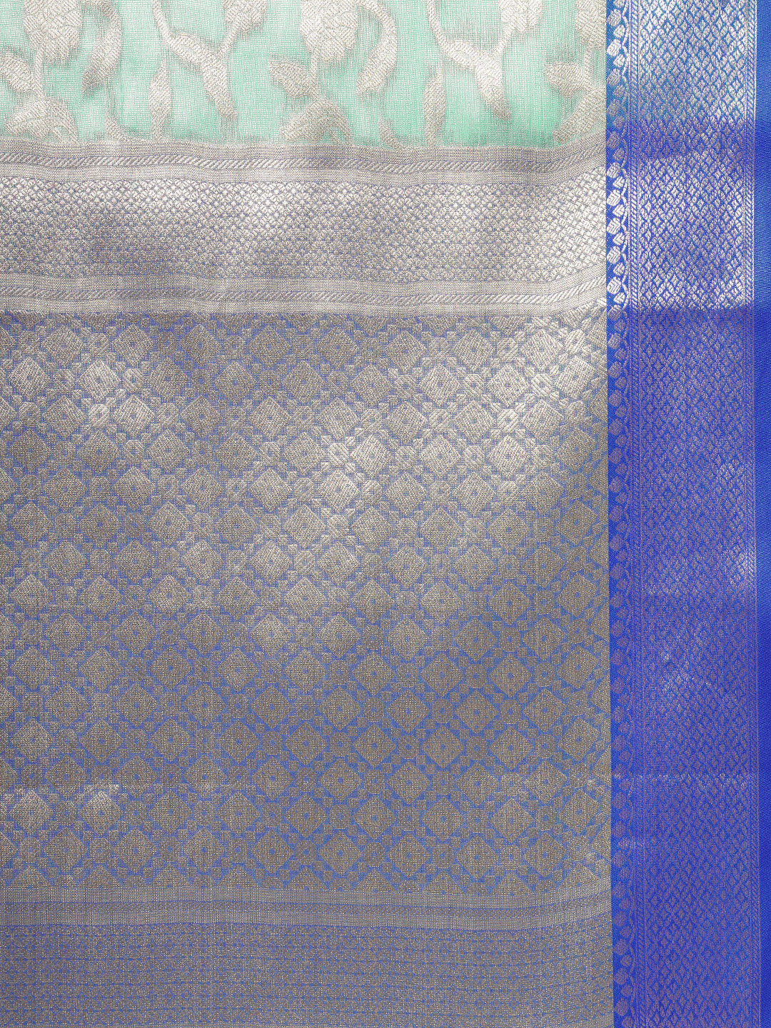 Mimosa Womens Art Silk Saree Kanjivaram Grey Color