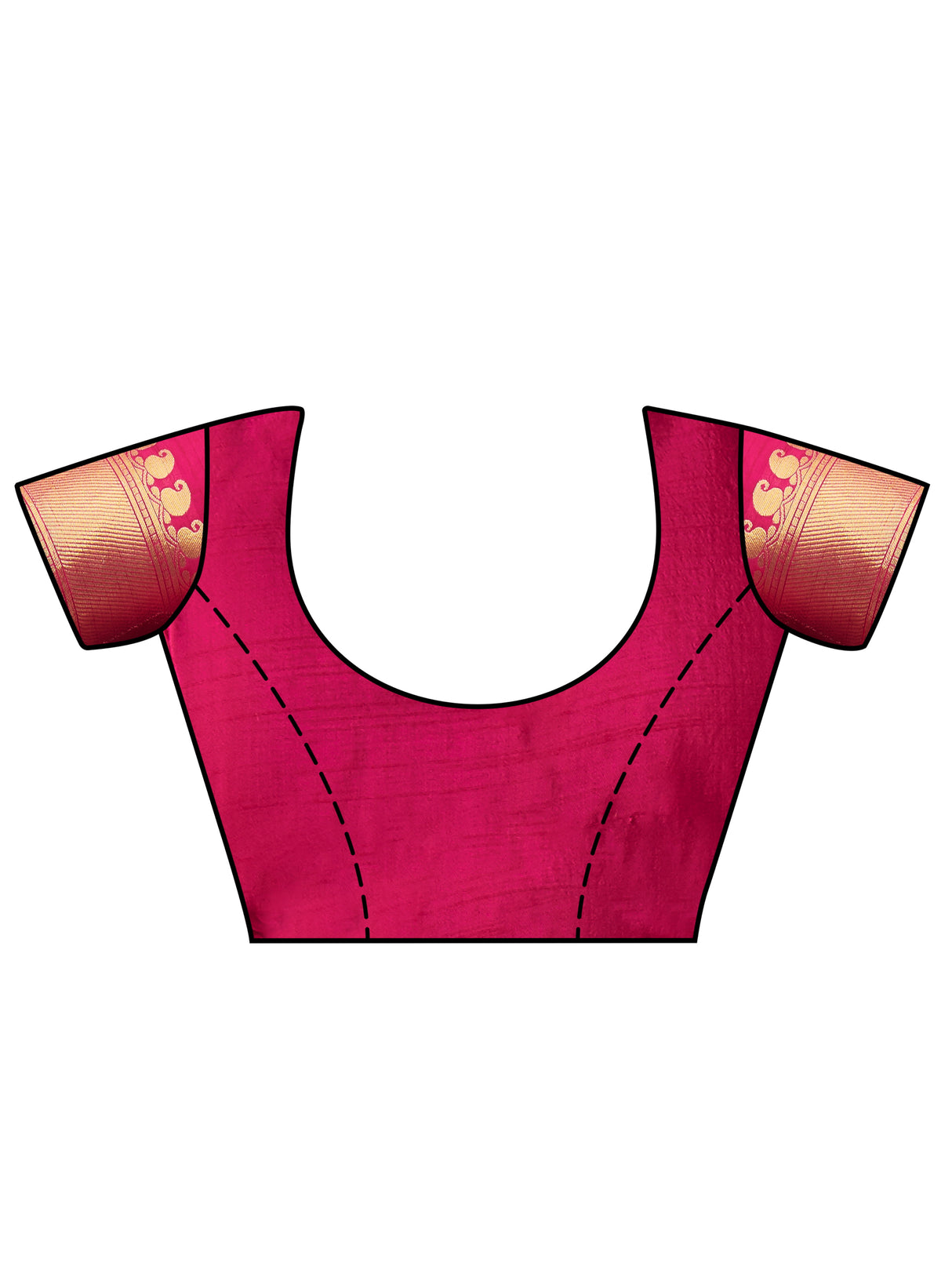 Mimosa Womens Art Silk Saree Kanjivaram Rama Color