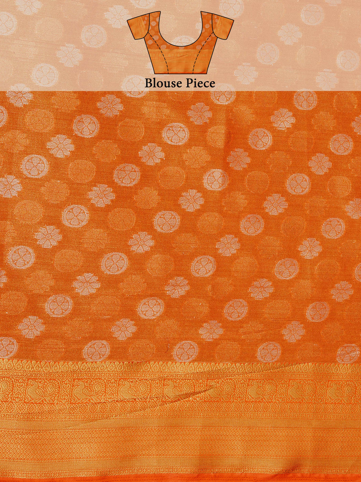 Mimosa Women's Woven Design Kanjivaram Style Art Silk Saree With Blouse Piece : SA0000410RBFREE