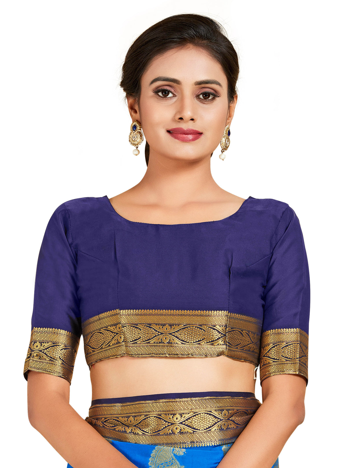 Mimosa Womens Crepe Saree Mysore Silk Ananda Color