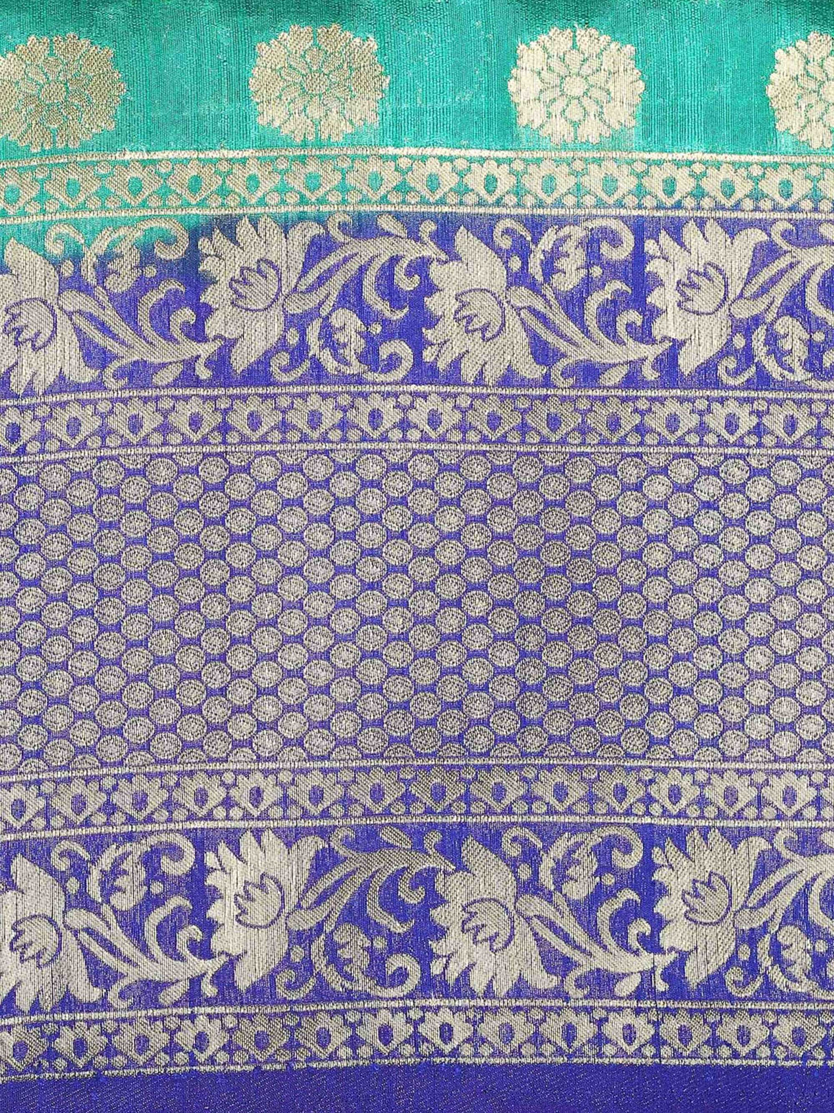 Mimosa Womens Art Silk Saree Kanjivaram Rama Color