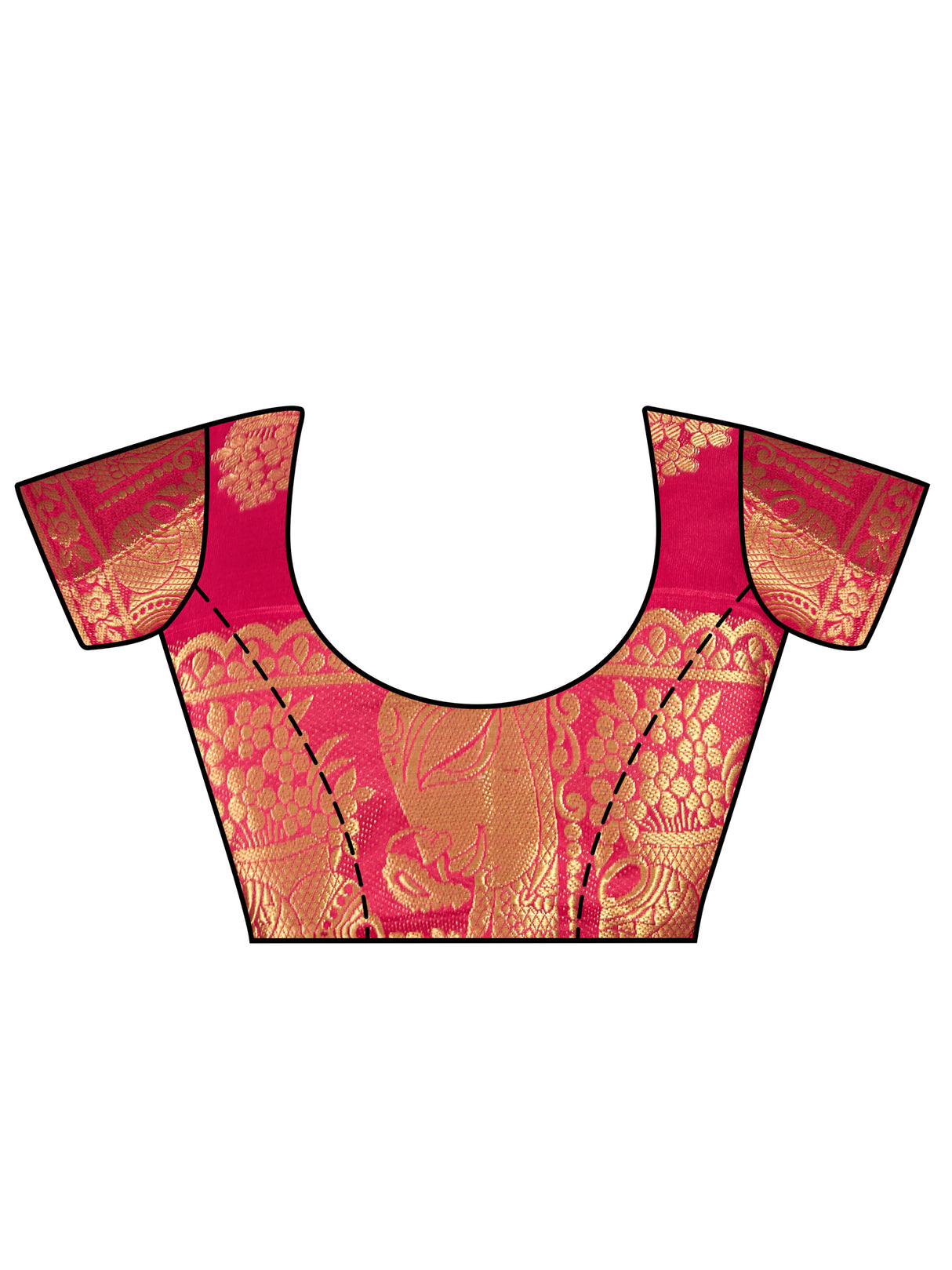 Mimosa Womens Art Silk Saree Kanjivaram Navy Blue Color