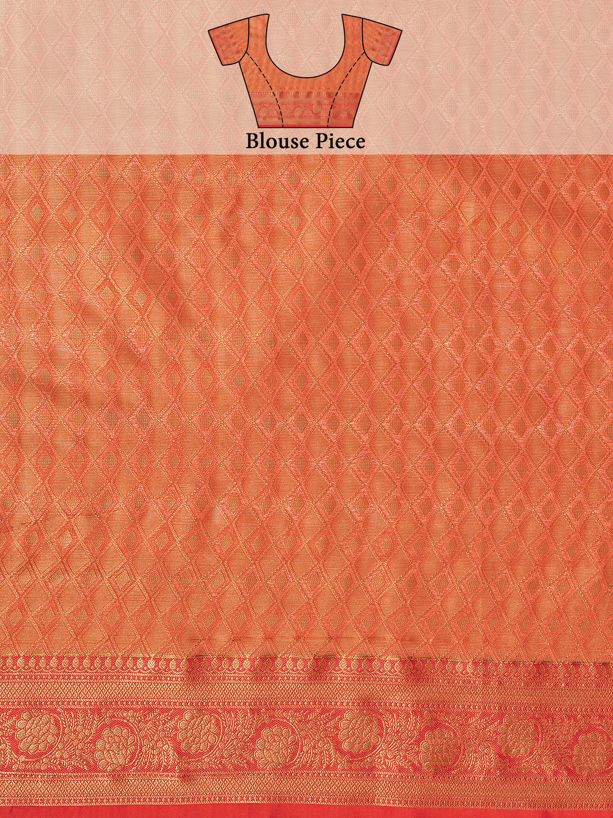 Mimosa Women's Woven Design Kanjivaram Art Silk Saree With Blouse Piece : SA00001230TSFREE