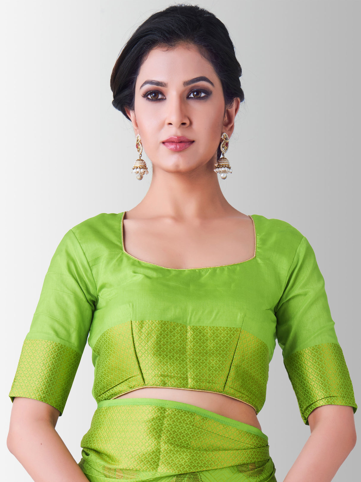 Mimosa Womens Art Silk Saree Kanjivaram Liril Color