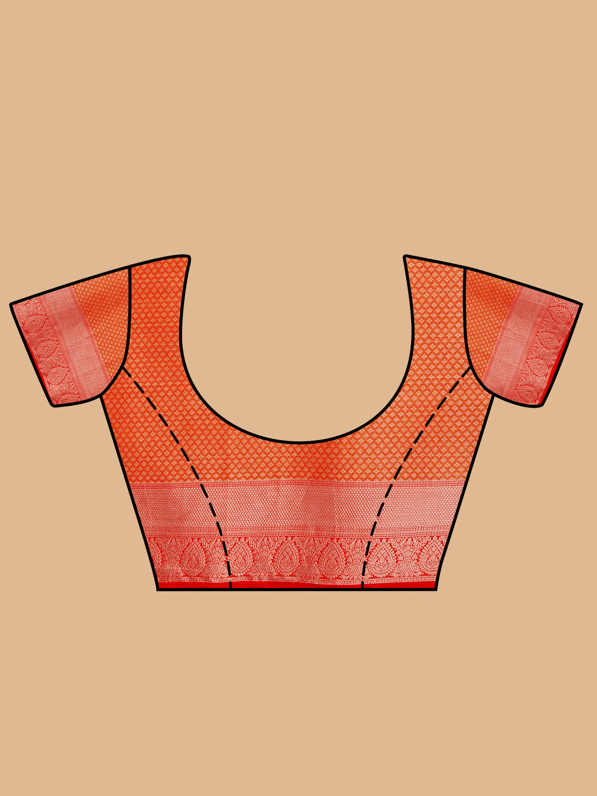 Mimosa Women's Woven Design Kanjivaram Style Art Silk Saree With Blouse Piece : SA0000385RBFREE