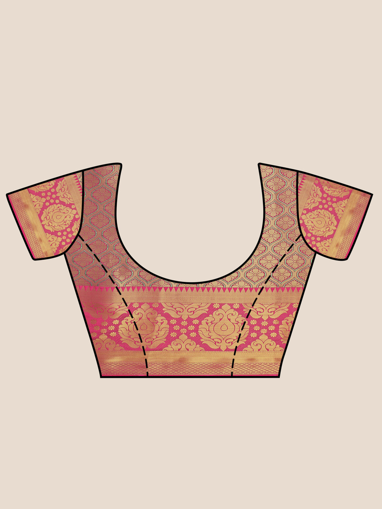 Mimosa Womens Art Silk Saree Kanjivaram Gajjari Color