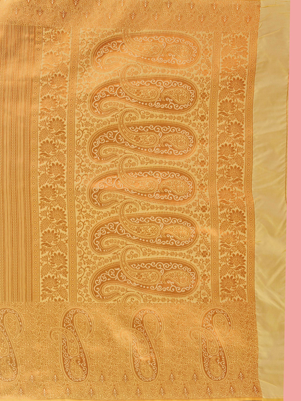Mimosa Women's Woven Design Kanjivaram Style Art Silk Saree With Blouse Piece : SA00001376TSFREE
